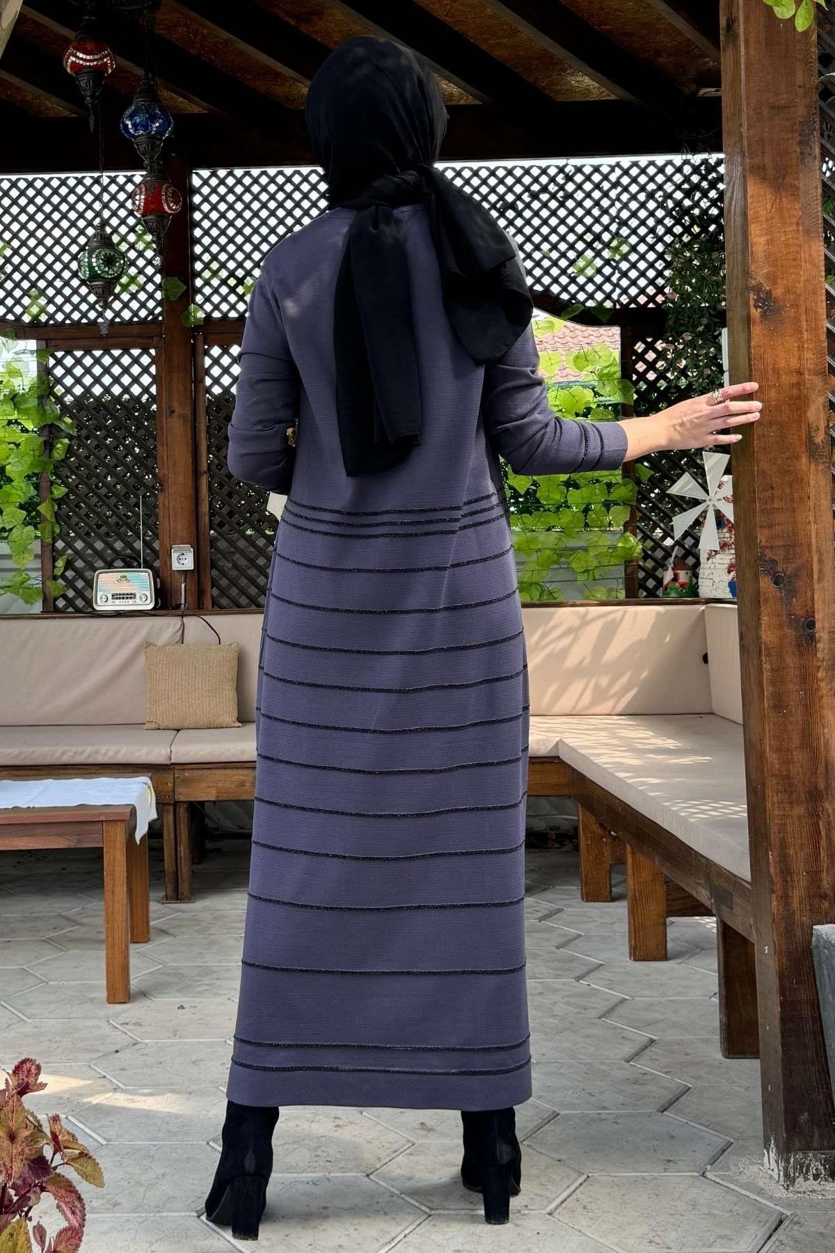 Rüya Kırmızı Triko Elbise - Rabia Şamlı