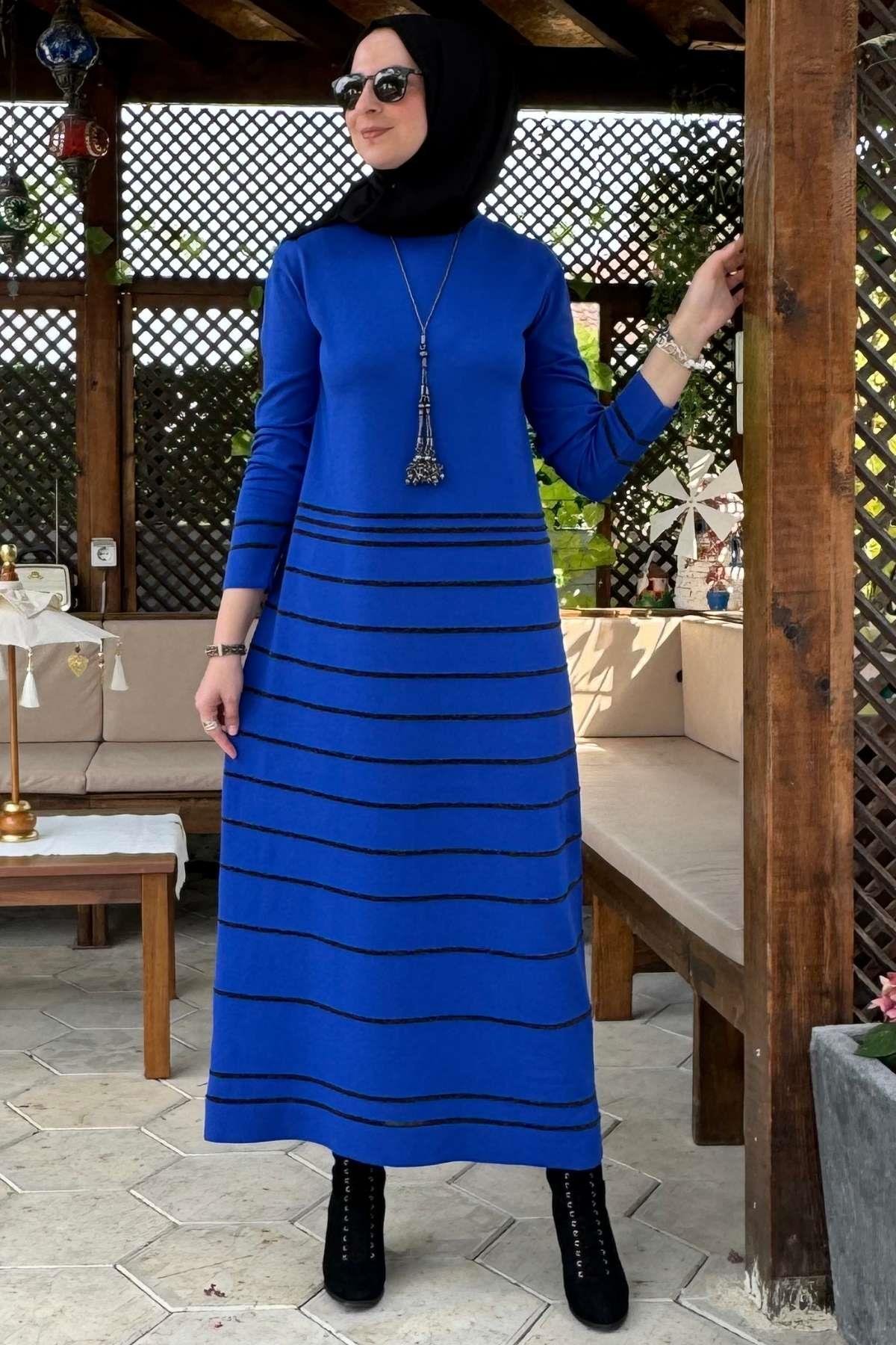 Rüya Kırmızı Triko Elbise - Rabia Şamlı