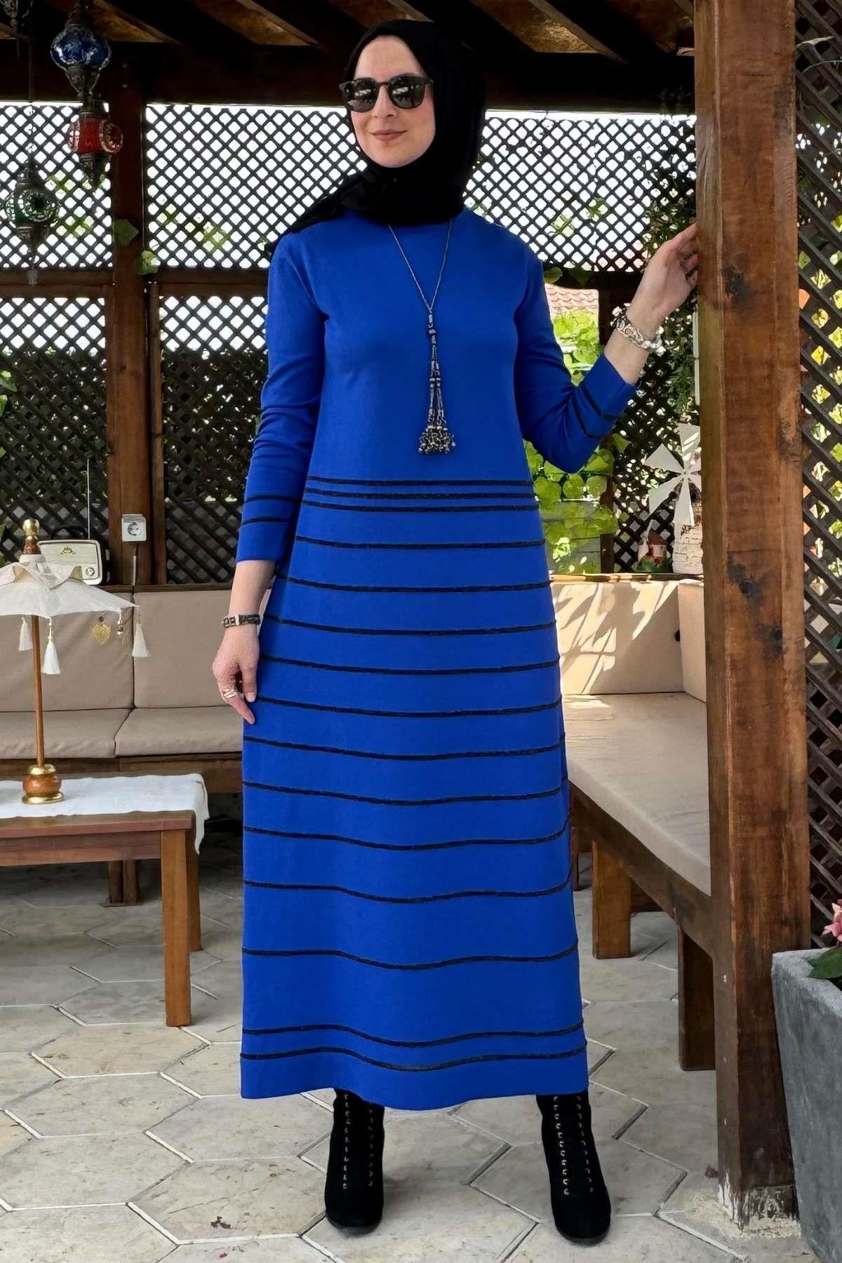 Rüya Kırmızı Triko Elbise - Rabia Şamlı