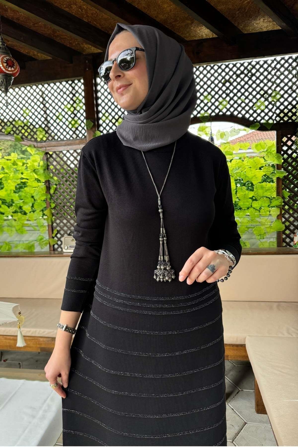 Rüya Kırmızı Triko Elbise - Rabia Şamlı