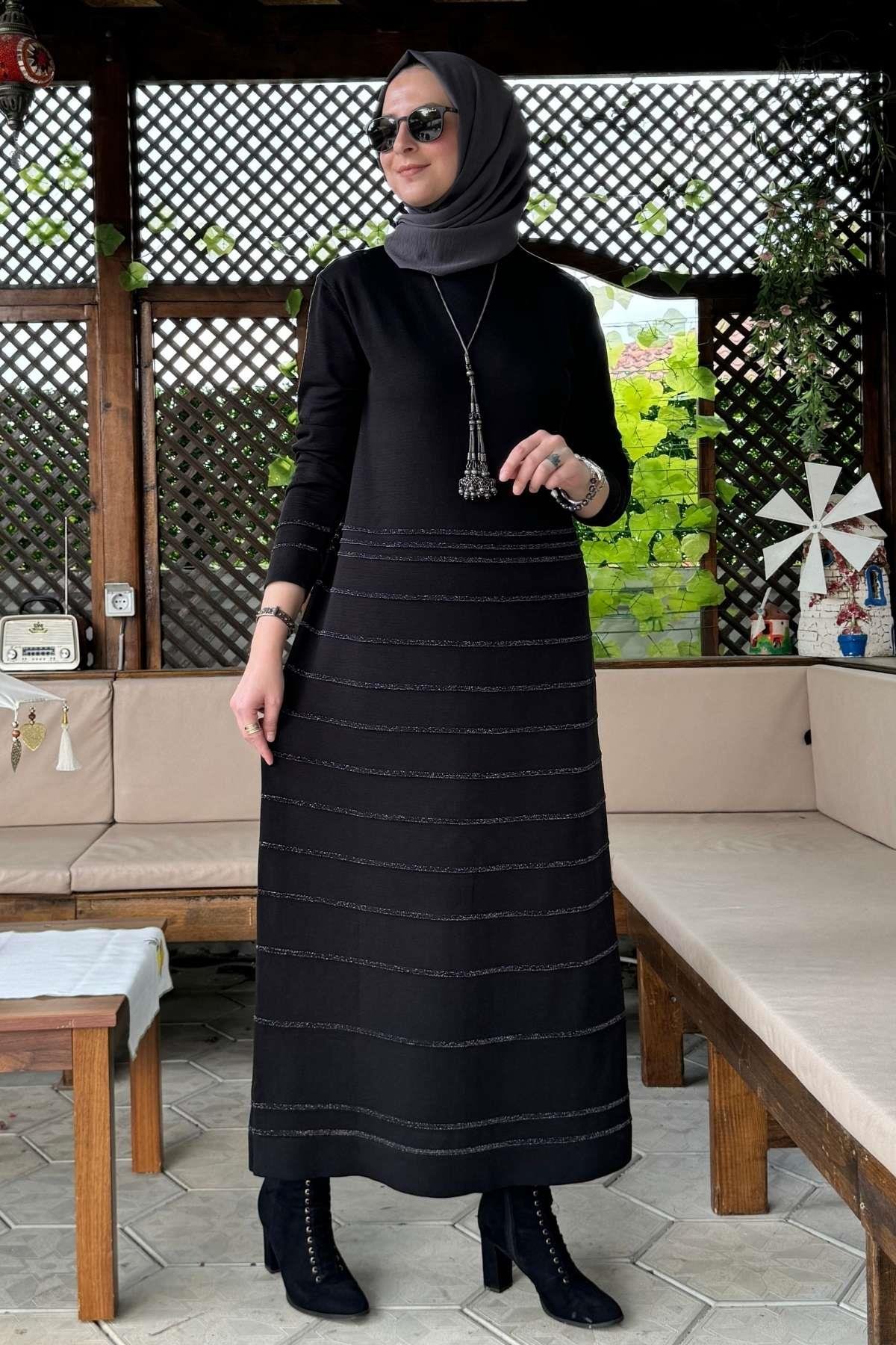 Rüya Kırmızı Triko Elbise - Rabia Şamlı