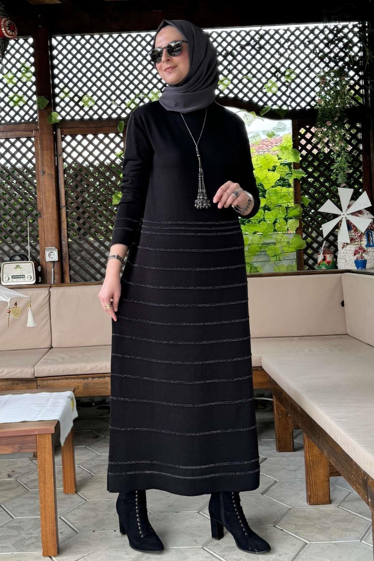 Rüya Kırmızı Triko Elbise - Rabia Şamlı