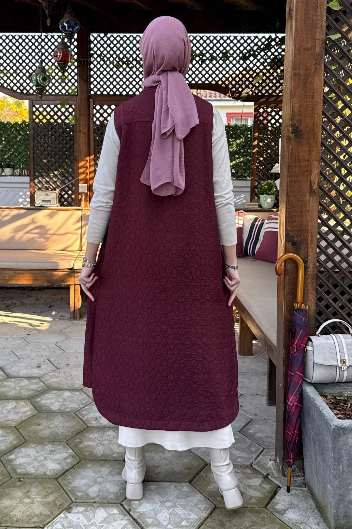 Elmas Kapitone Kap Siyah | Rabia Şamlı | Tesettür Giyim, Elbise ve Kadın Giyim Modası