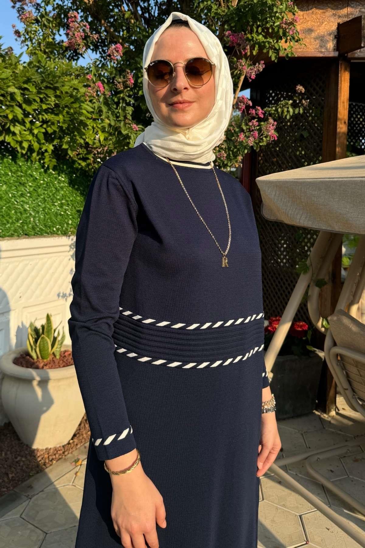 Armağan Camel Triko Elbise | Rabia Şamlı | Tesettür Giyim, Elbise ve Kadın Giyim Modası