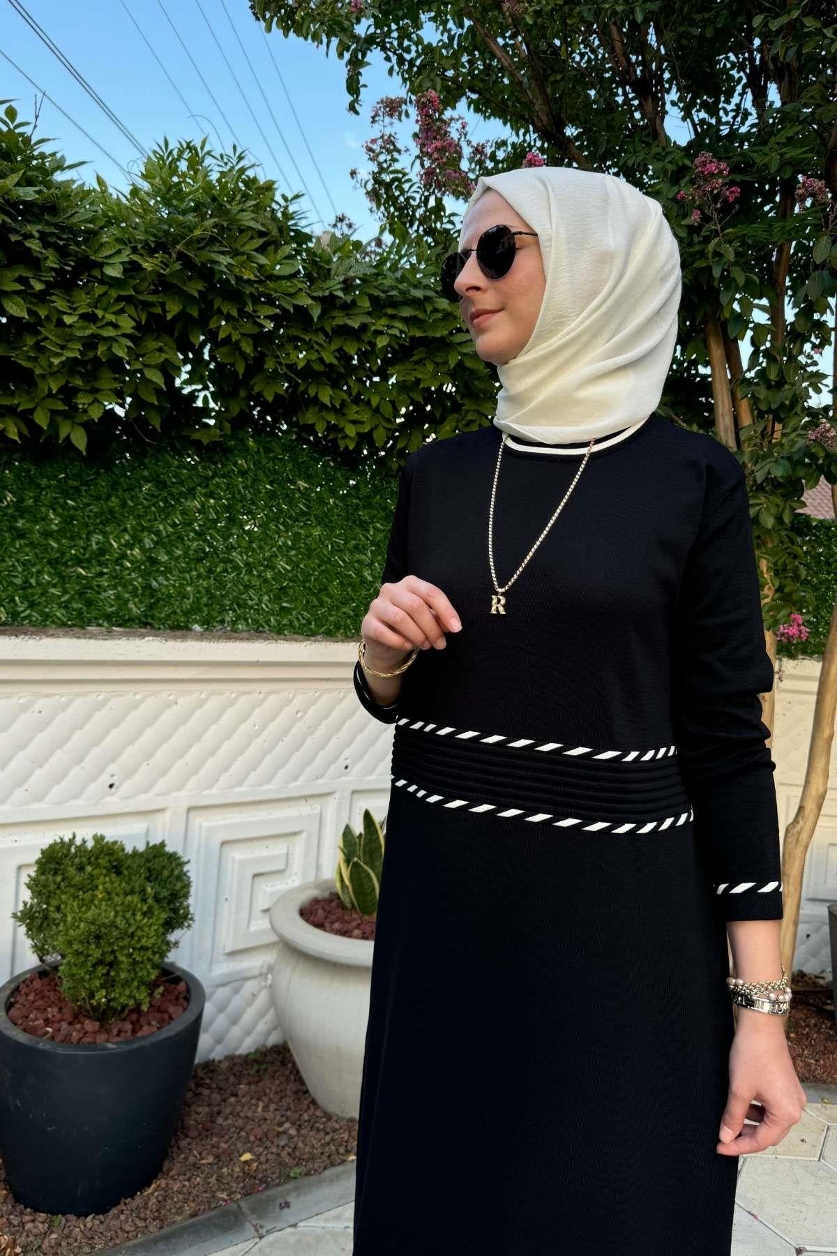 Armağan Camel Triko Elbise | Rabia Şamlı | Tesettür Giyim, Elbise ve Kadın Giyim Modası