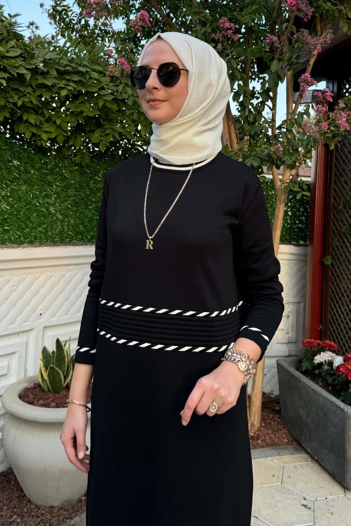 Armağan Camel Triko Elbise | Rabia Şamlı | Tesettür Giyim, Elbise ve Kadın Giyim Modası