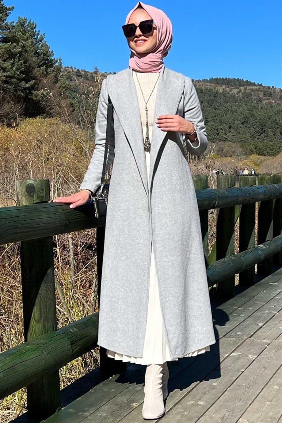 Selin Gri Kaşe Kaban | KABAN