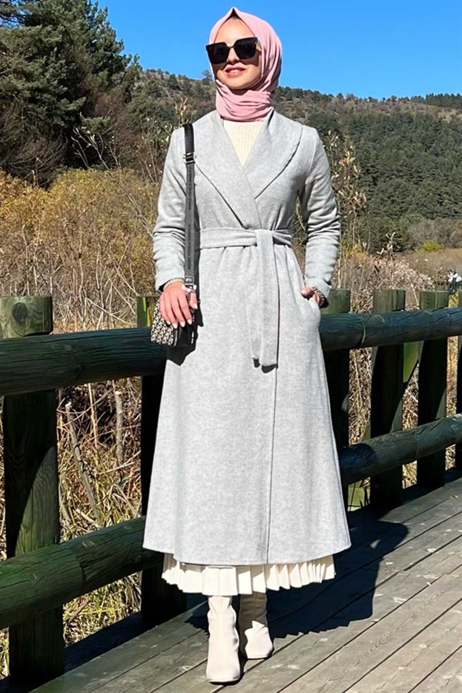 Selin Gri Kaşe Kaban | KABAN