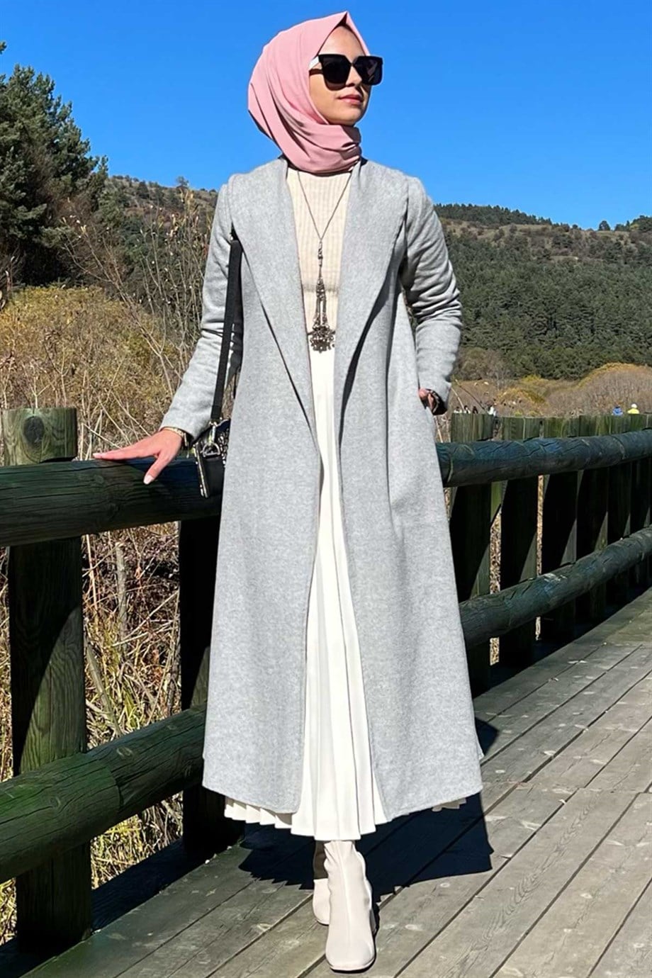 Selin Gri Kaşe Kaban | KABAN