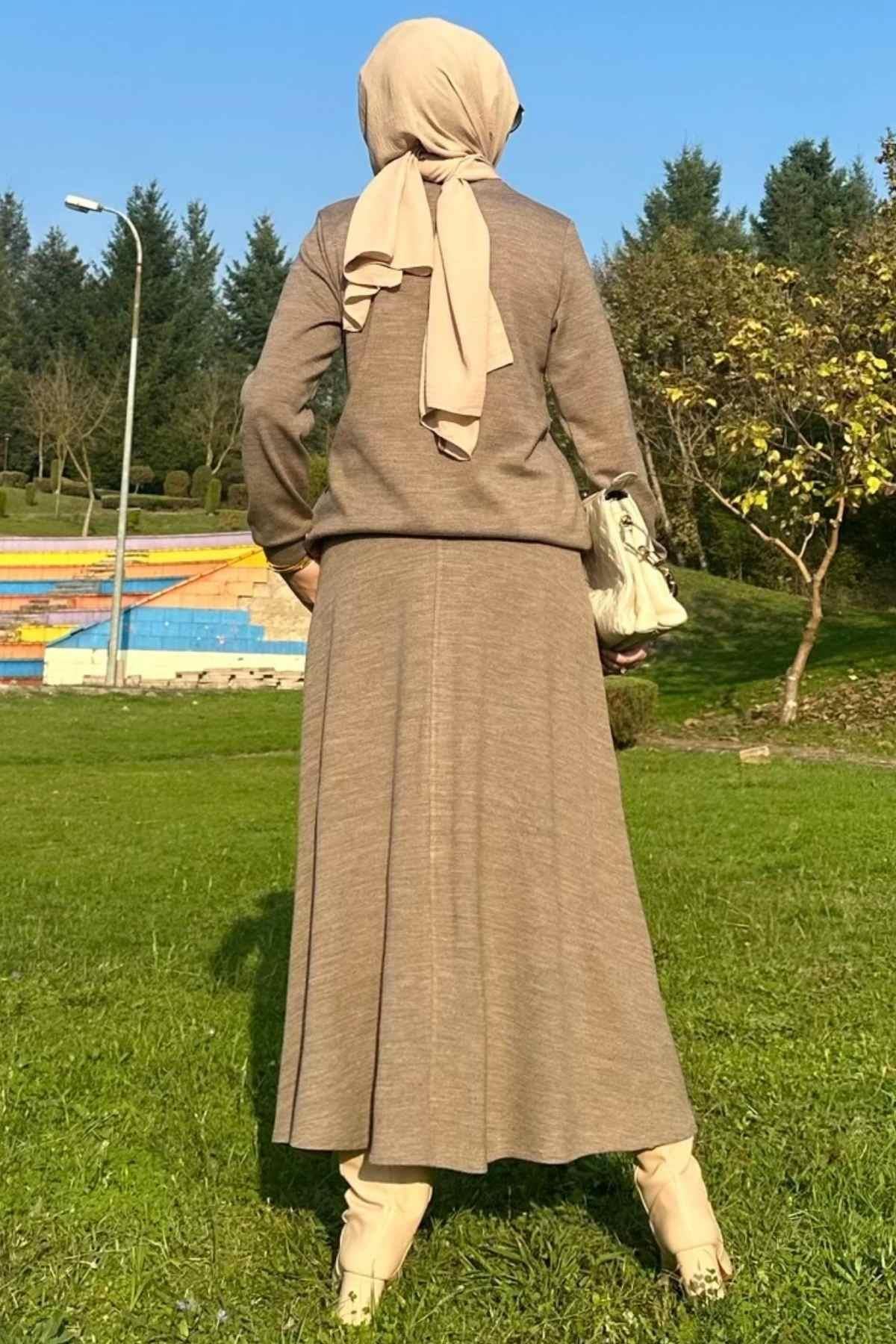 Işıl Pantolonlu Triko Takım Siyah | Rabia Şamlı | Tesettür Giyim, Elbise ve Kadın Giyim Modası