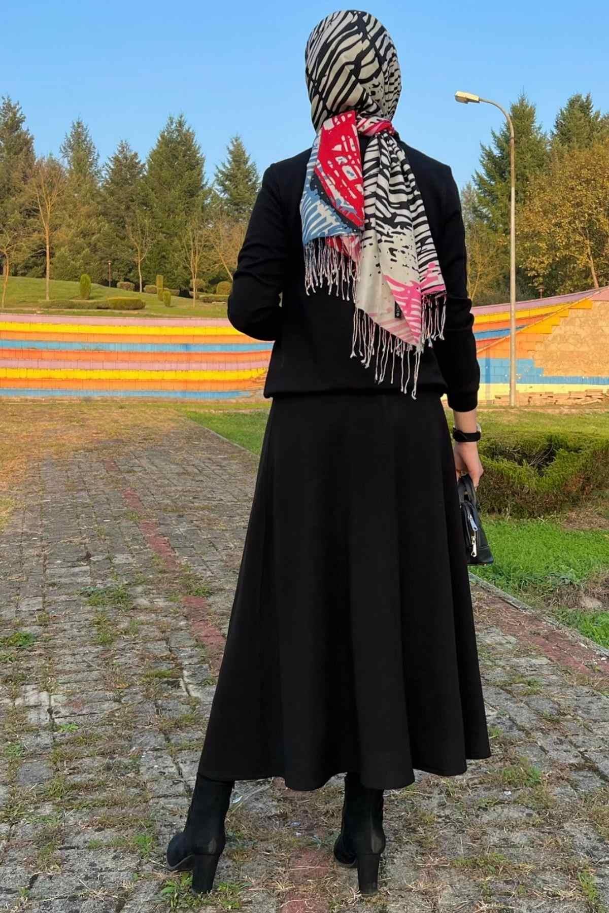 Serra Etekli Triko Takım Bordo - Rabia Şamlı | Tesettür Giyim, Elbise ve Kadın Giyim Modası