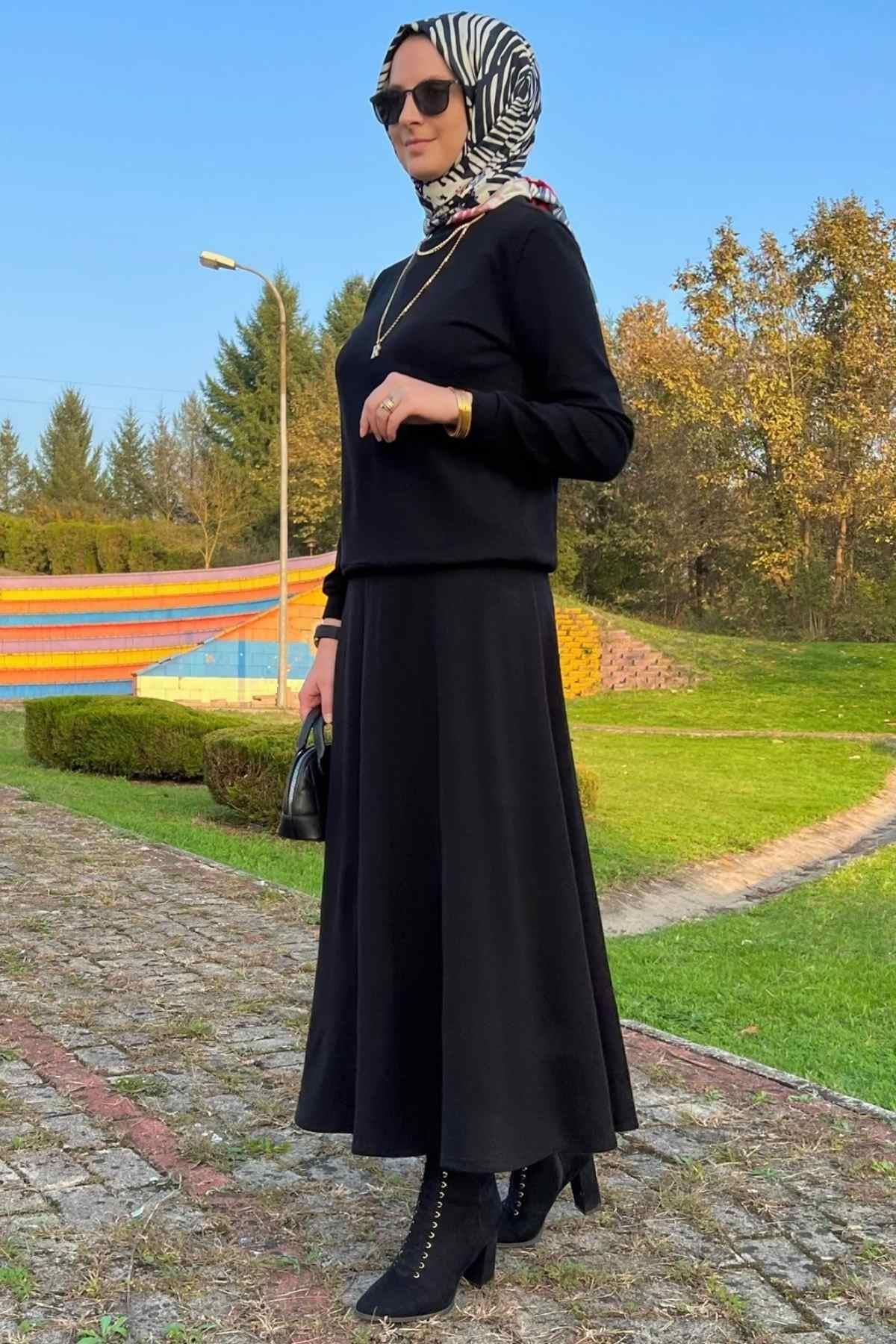 Serra Etekli Triko Takım Bordo - Rabia Şamlı | Tesettür Giyim, Elbise ve Kadın Giyim Modası