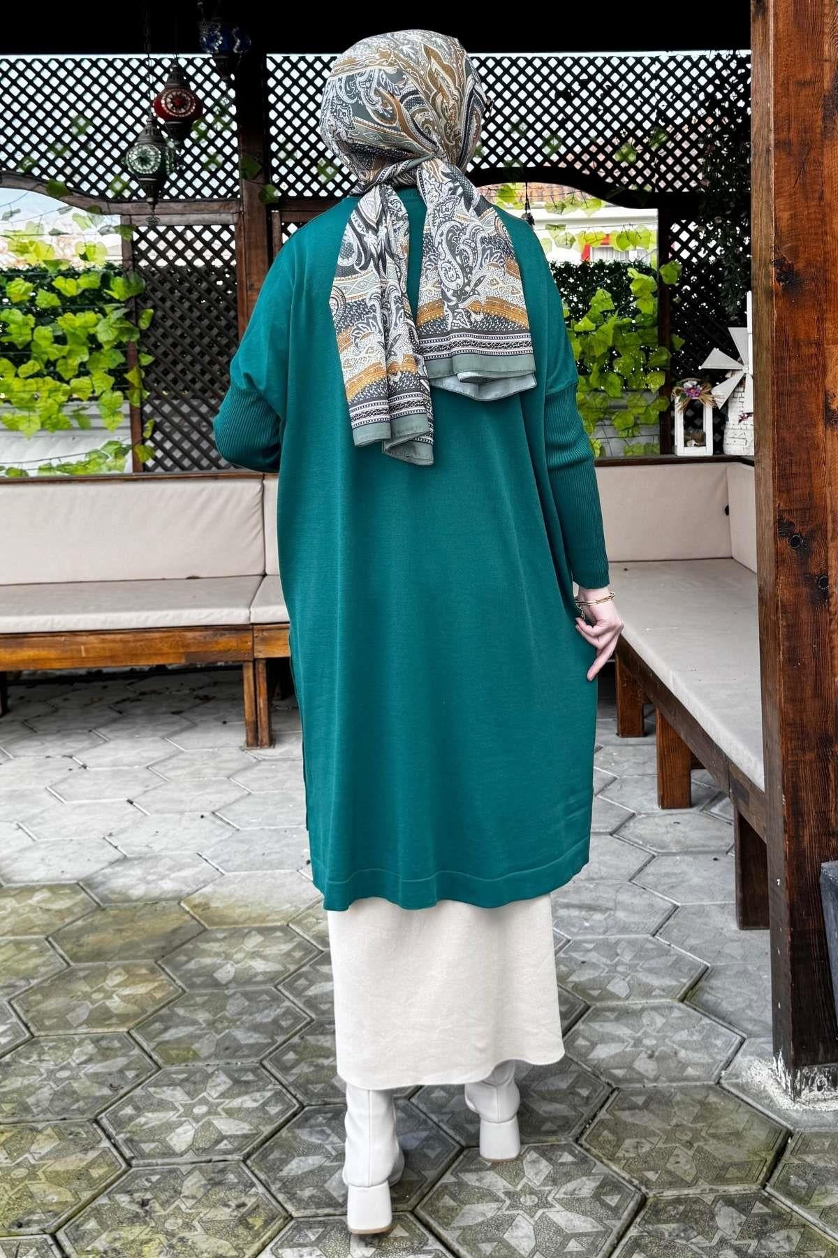 Sevda Triko Tunik Siyah | Rabia Şamlı | Tesettür Giyim, Elbise ve Kadın Giyim Modası