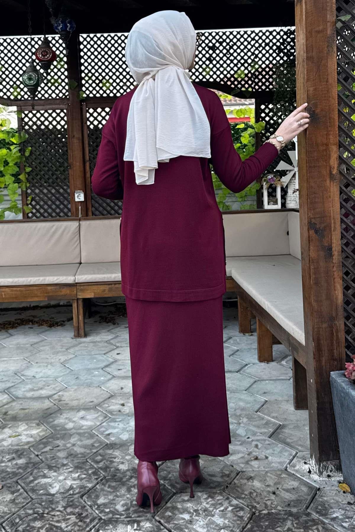 Sezen Triko Takım Siyah | Rabia Şamlı | Tesettür Giyim, Elbise ve Kadın Giyim Modası