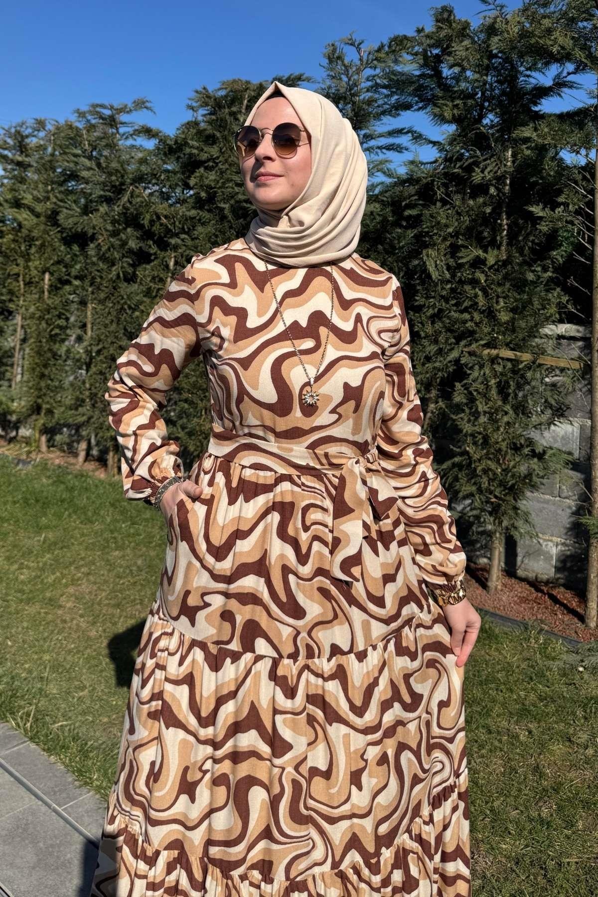 Hürrem Elbise Saks | Rabia Şamlı | Tesettür Giyim, Elbise ve Kadın Giyim Modası