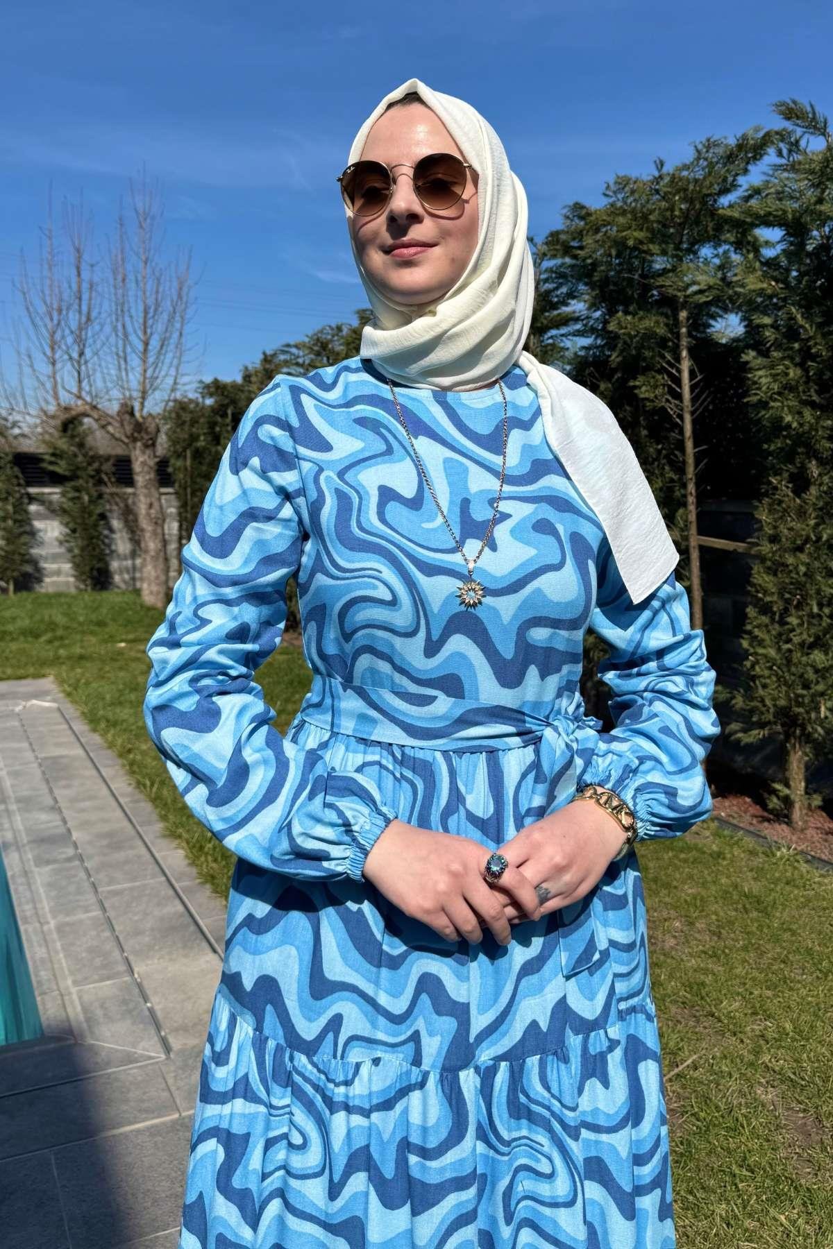 Hürrem Elbise Saks | Rabia Şamlı | Tesettür Giyim, Elbise ve Kadın Giyim Modası
