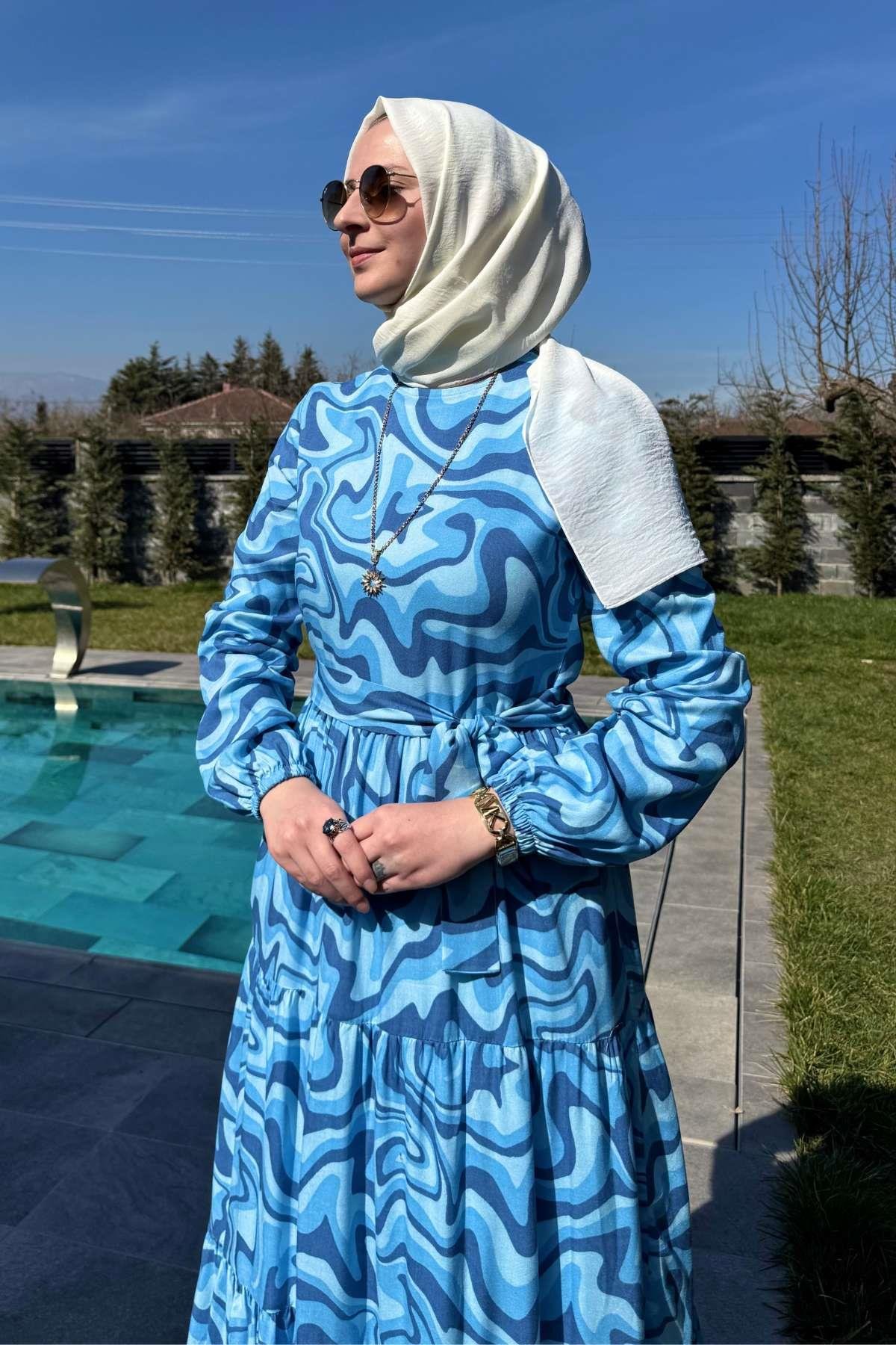 Hürrem Elbise Saks | Rabia Şamlı | Tesettür Giyim, Elbise ve Kadın Giyim Modası