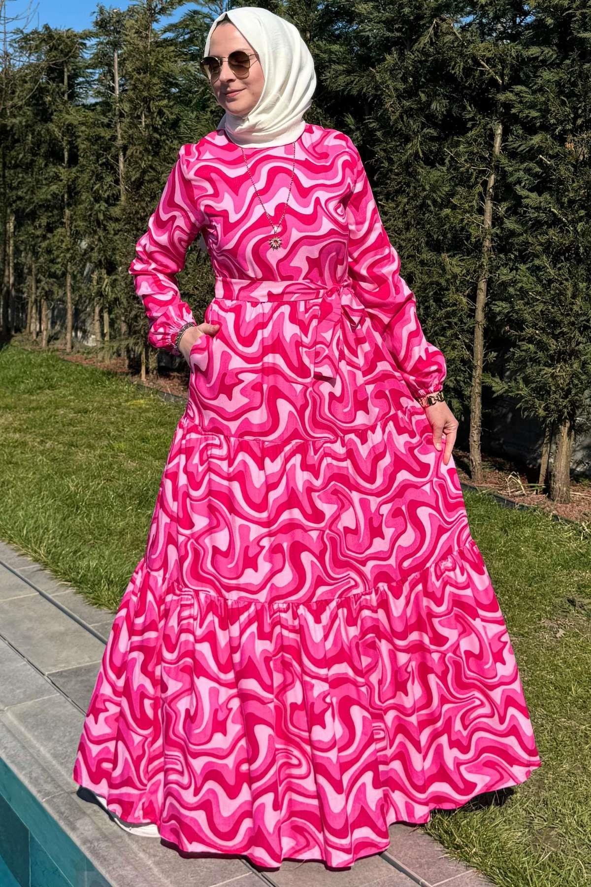Hürrem Elbise Saks | Rabia Şamlı | Tesettür Giyim, Elbise ve Kadın Giyim Modası