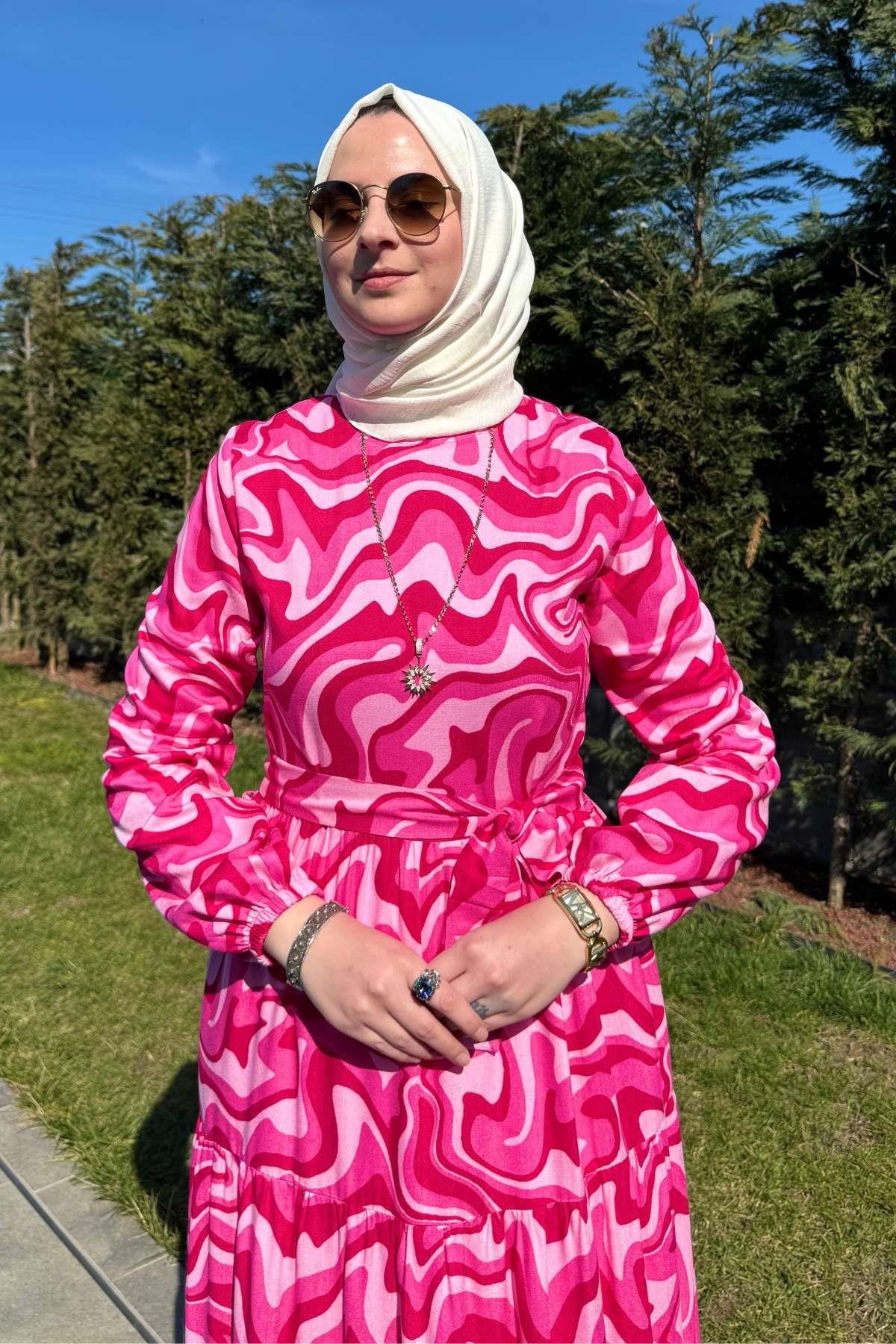 Hürrem Elbise Saks | Rabia Şamlı | Tesettür Giyim, Elbise ve Kadın Giyim Modası