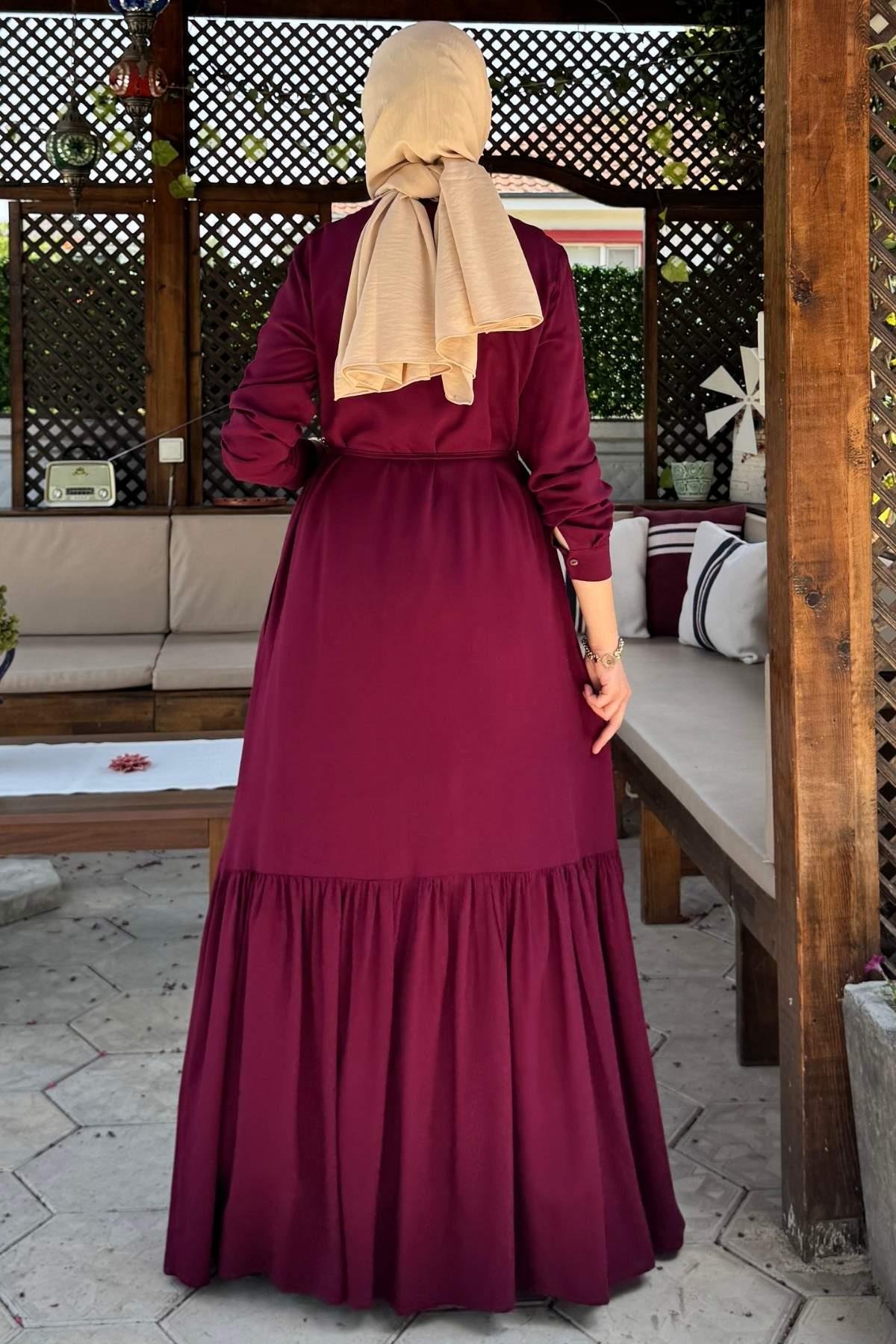 Süreyya Gömlek Elbise Sarı | Rabia Şamlı | Tesettür Giyim, Elbise ve Kadın Giyim Modası