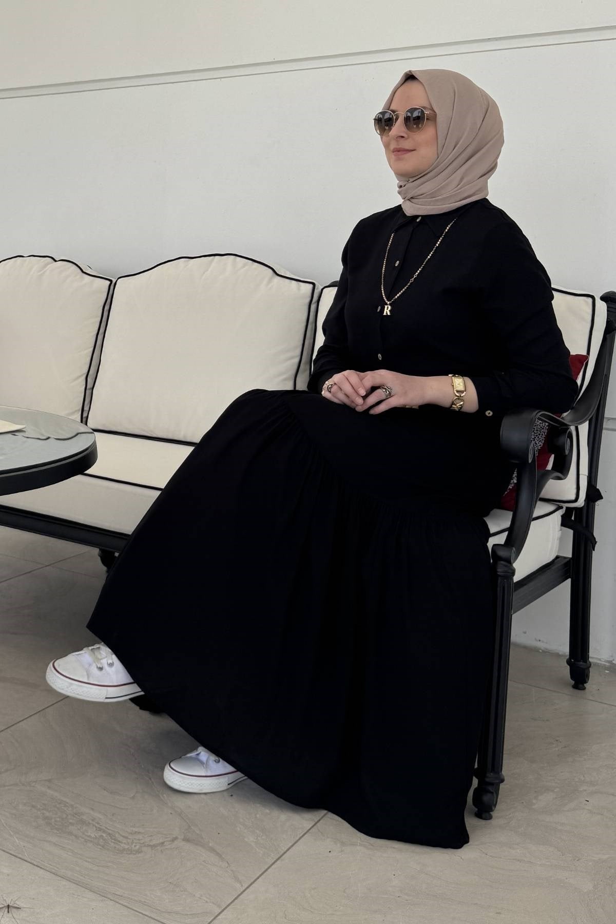 Süreyya Gömlek Elbise Siyah | Rabia Şamlı | Tesettür Giyim, Elbise ve Kadın Giyim Modası