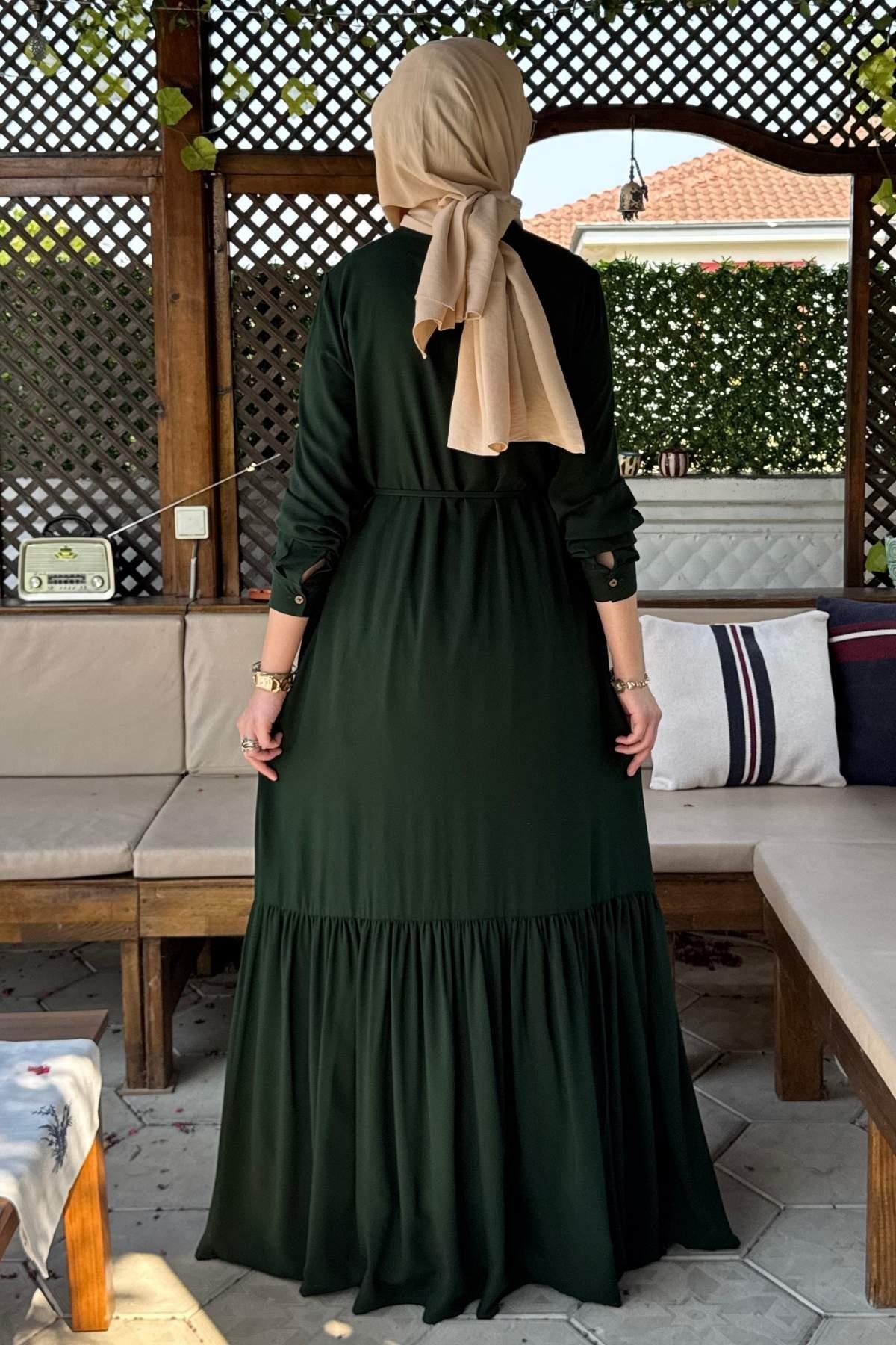 Süreyya Gömlek Elbise  Lacivert | Rabia Şamlı | Tesettür Giyim, Elbise ve Kadın Giyim Modası