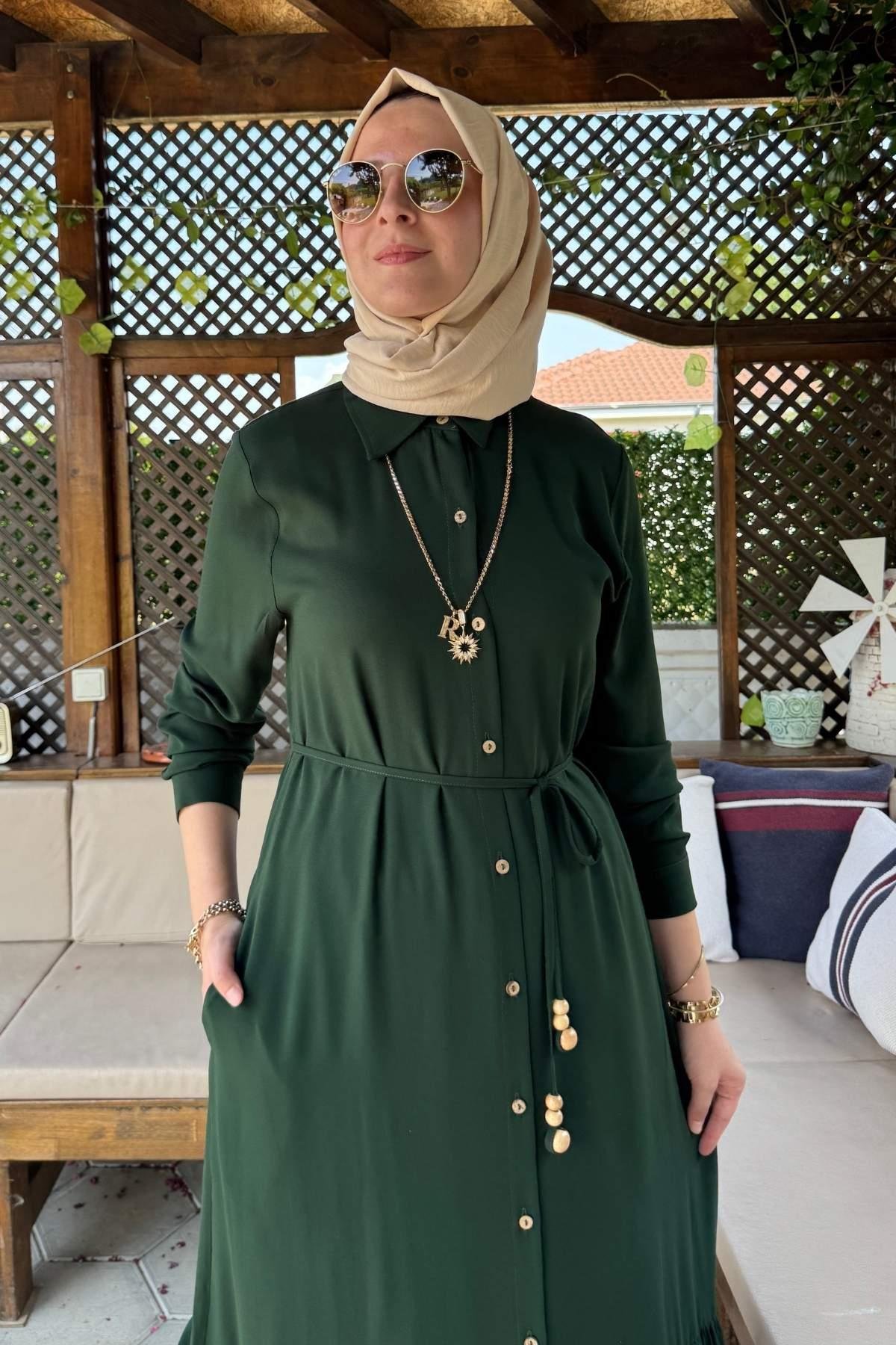 Süreyya Gömlek Elbise  Lacivert | Rabia Şamlı | Tesettür Giyim, Elbise ve Kadın Giyim Modası