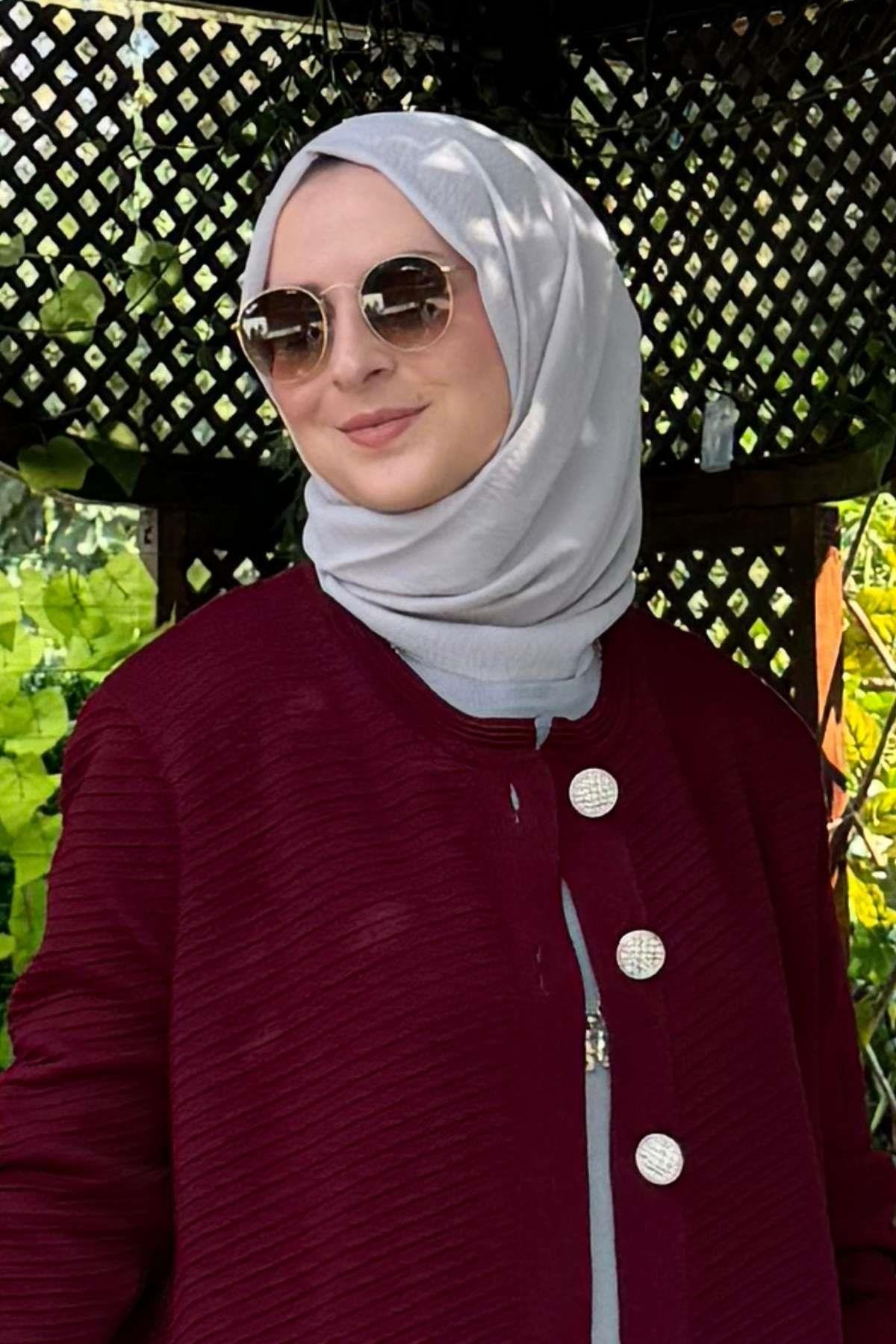 Violet Jazz Şal Vizon | Rabia Şamlı | Tesettür Giyim, Elbise ve Kadın Giyim Modası