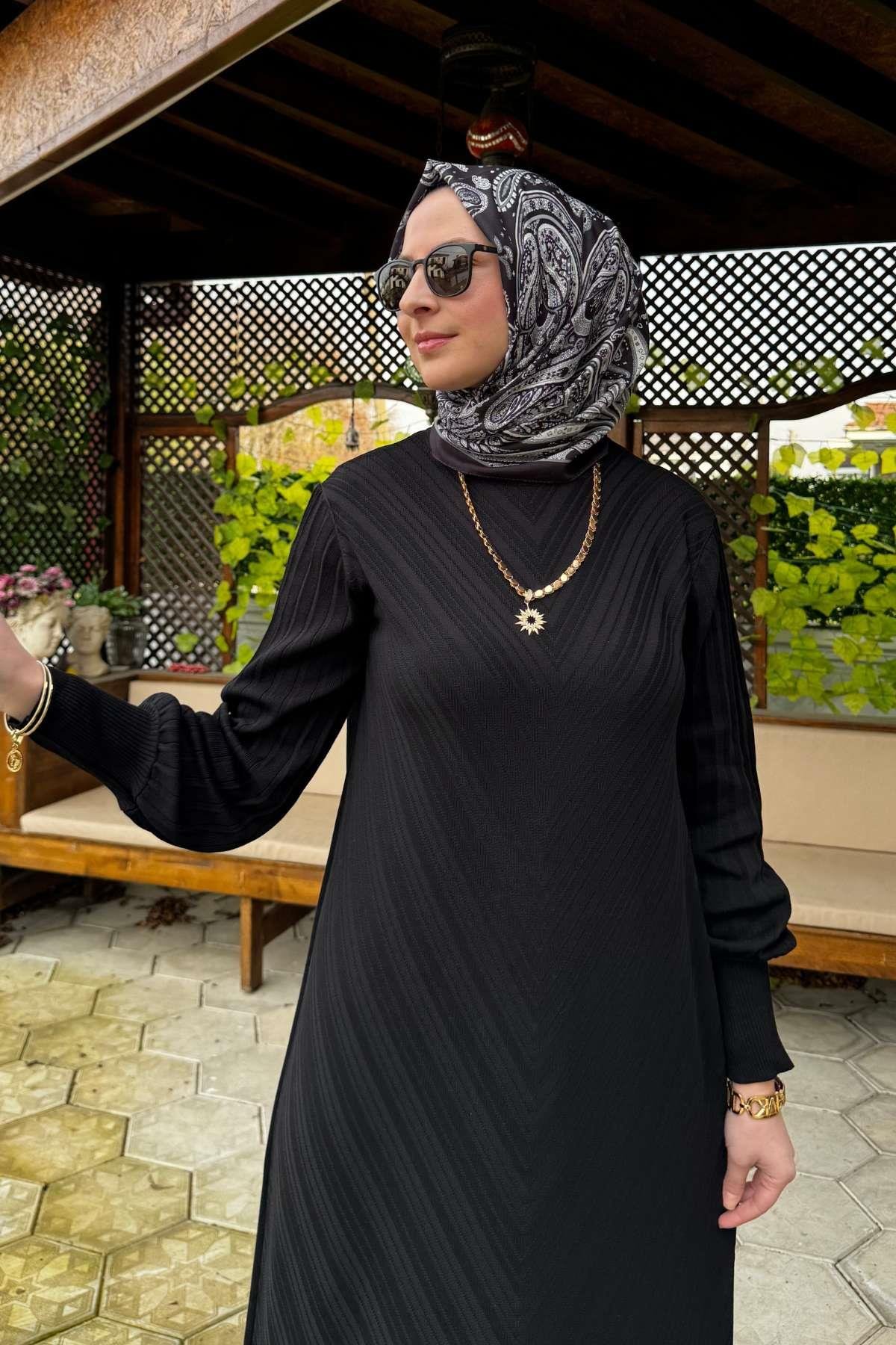 Ecem Triko Elbise Haki | Rabia Şamlı | Tesettür Giyim, Elbise ve Kadın Giyim Modası