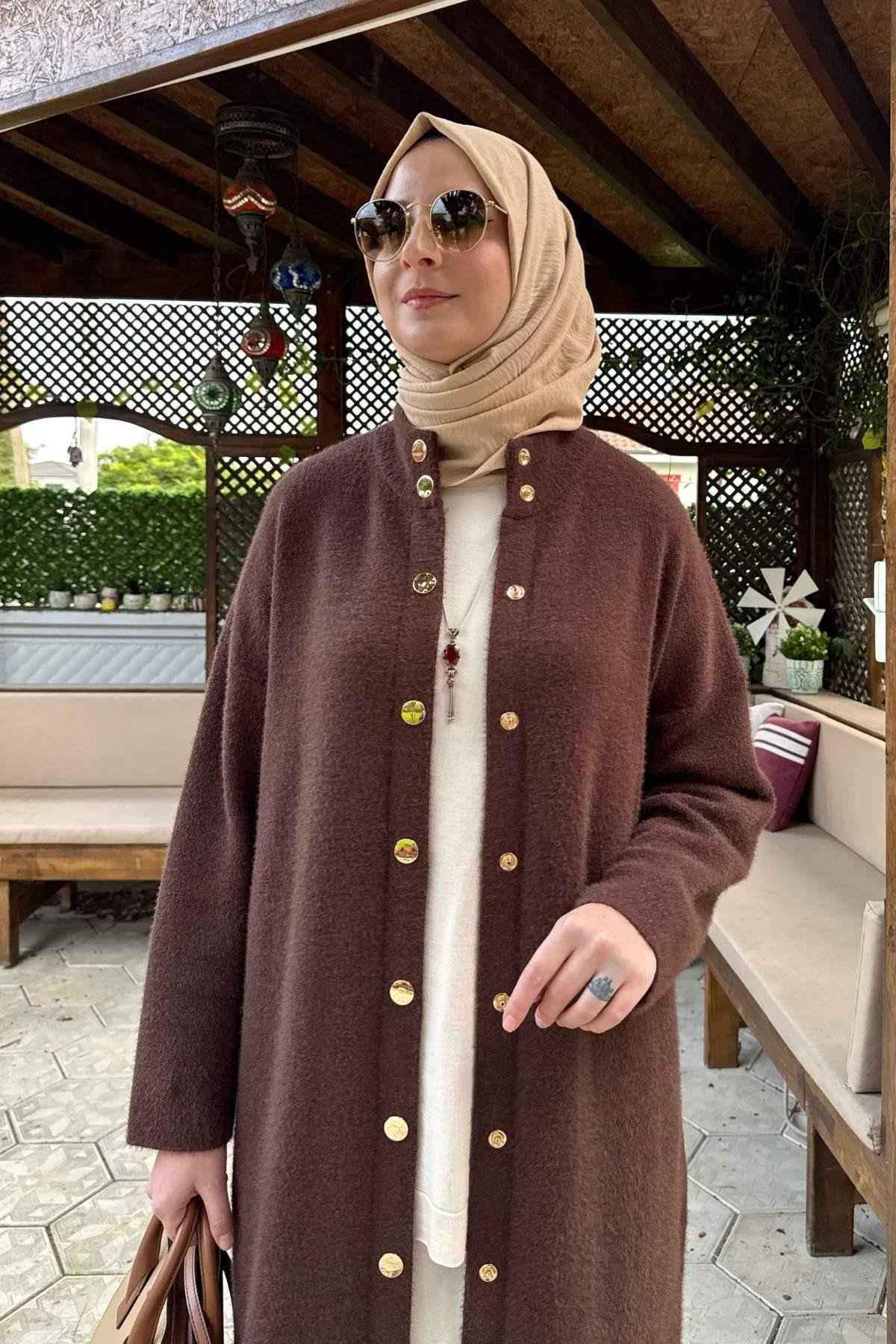 Elmas Kapitone Kap Siyah | Rabia Şamlı | Tesettür Giyim, Elbise ve Kadın Giyim Modası