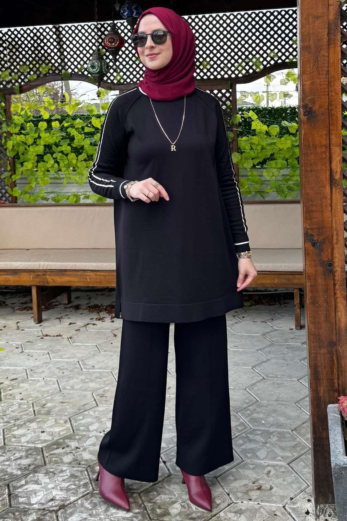 Elfida Taş Triko Takım | Rabia Şamlı | Tesettür Giyim, Elbise ve Kadın Giyim Modası