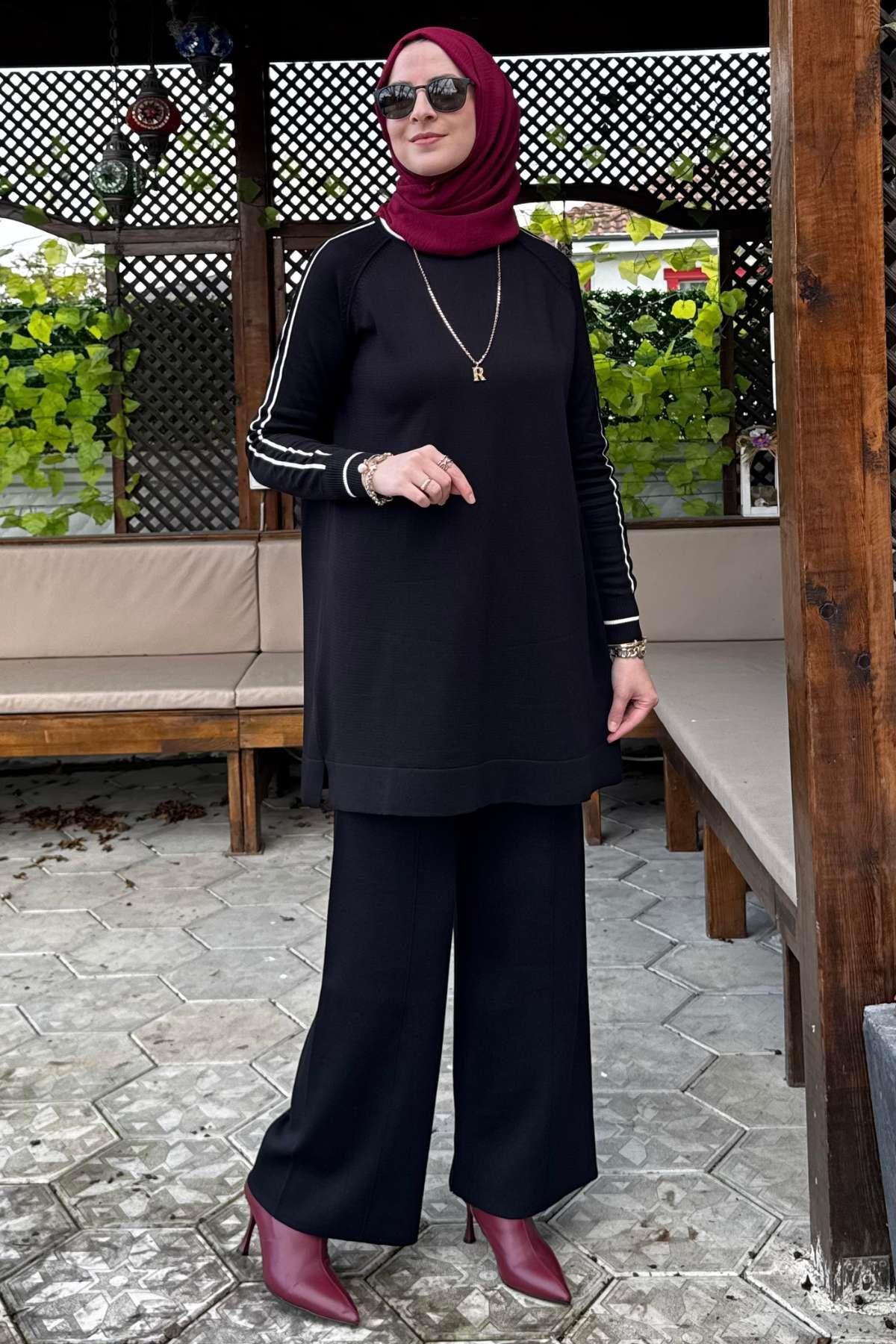 Elfida Taş Triko Takım | Rabia Şamlı | Tesettür Giyim, Elbise ve Kadın Giyim Modası