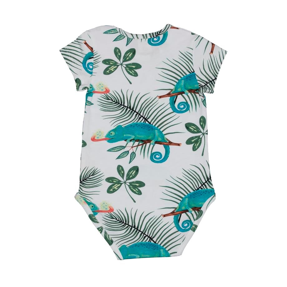 WalkiddyBody Bukalemun Desenli Organik Bebek Body