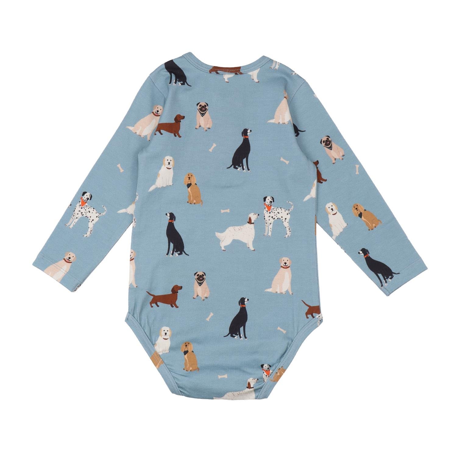 WalkiddyBodyKöpek Desenli Organik Bebek Body