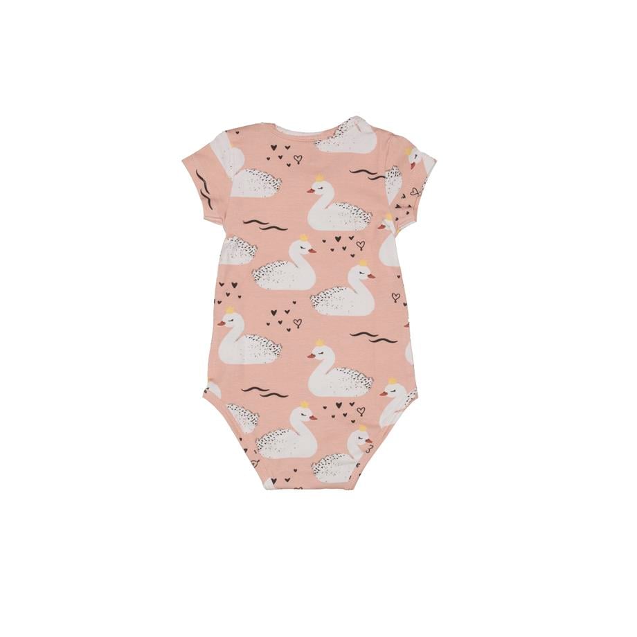 WalkiddyBodyKuğu Desenli Organik Bebek Body