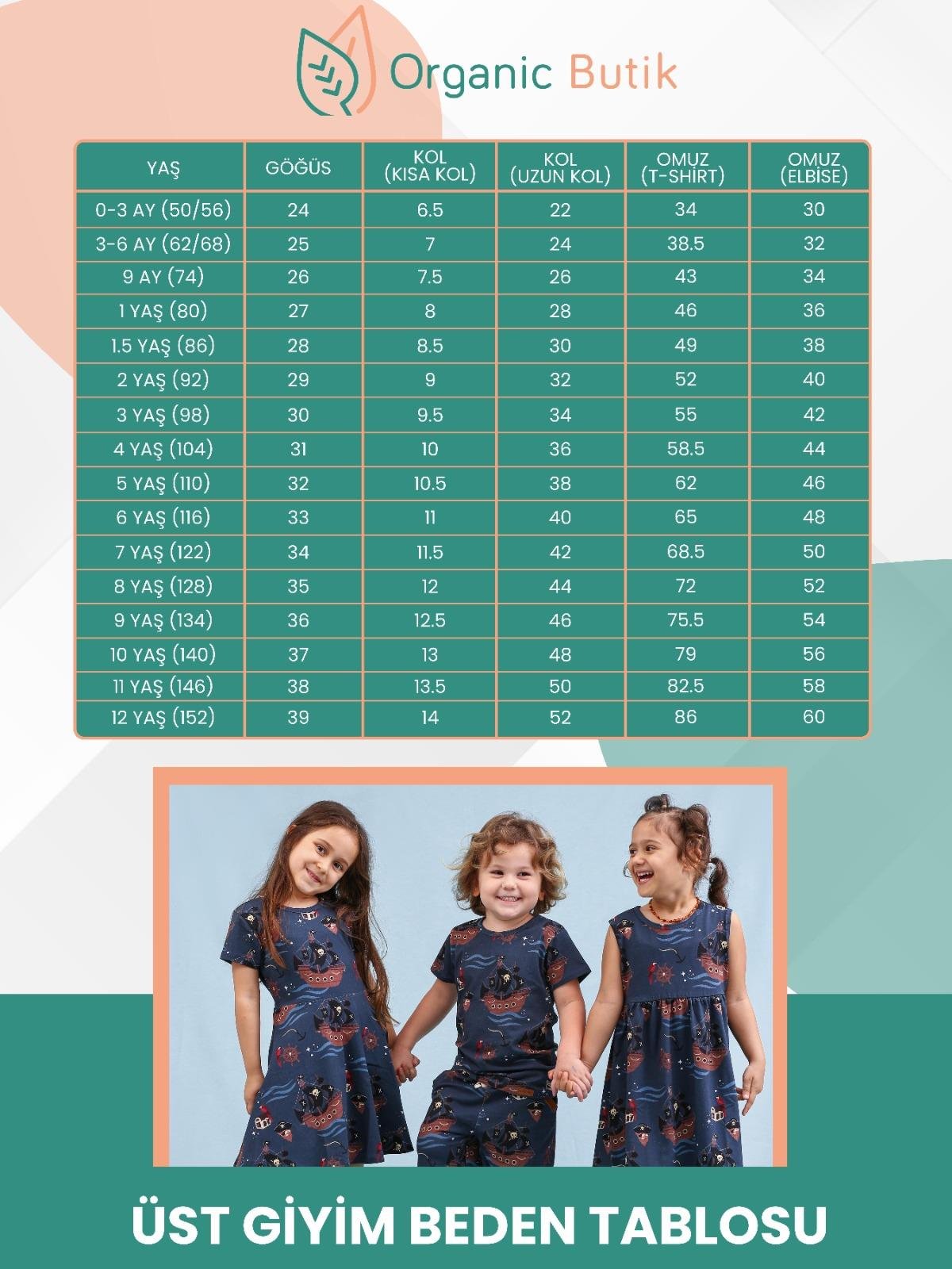 WalkiddyBodyZürafa Desenli Organik Bebek Body