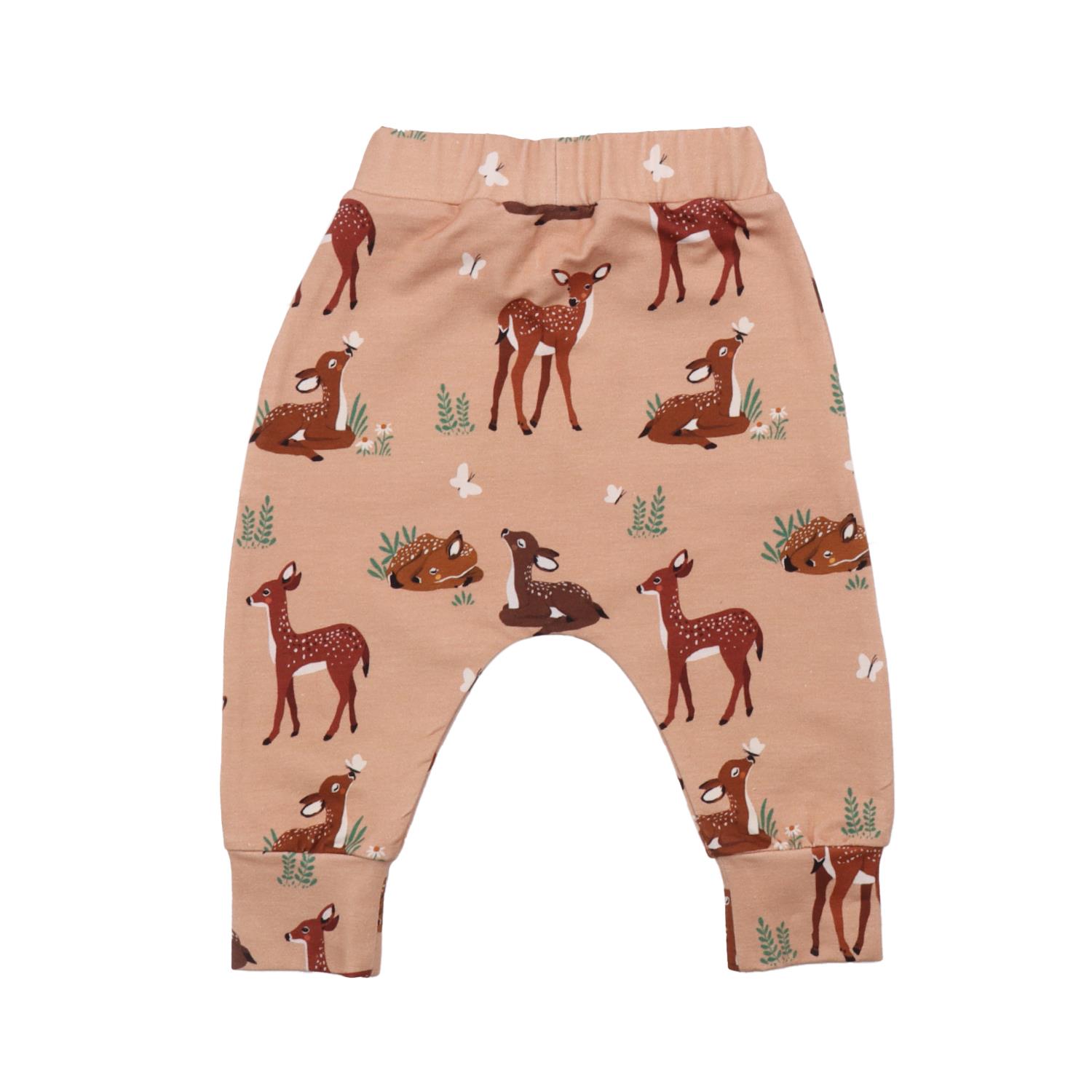 WalkiddyPantolonCeylan Desenli Organik Bebek Şalvar Pantolon