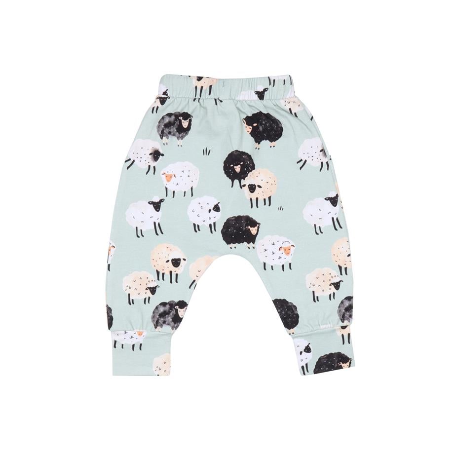 WalkiddyPantolonKuzu Desenli Bebek Şalvar Pantolon