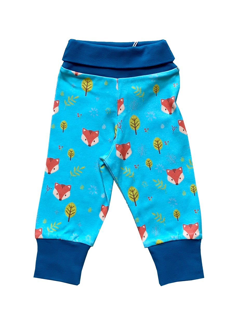 WalkiddyPantolonTilki Desenli Organik İnterlok Pantolon