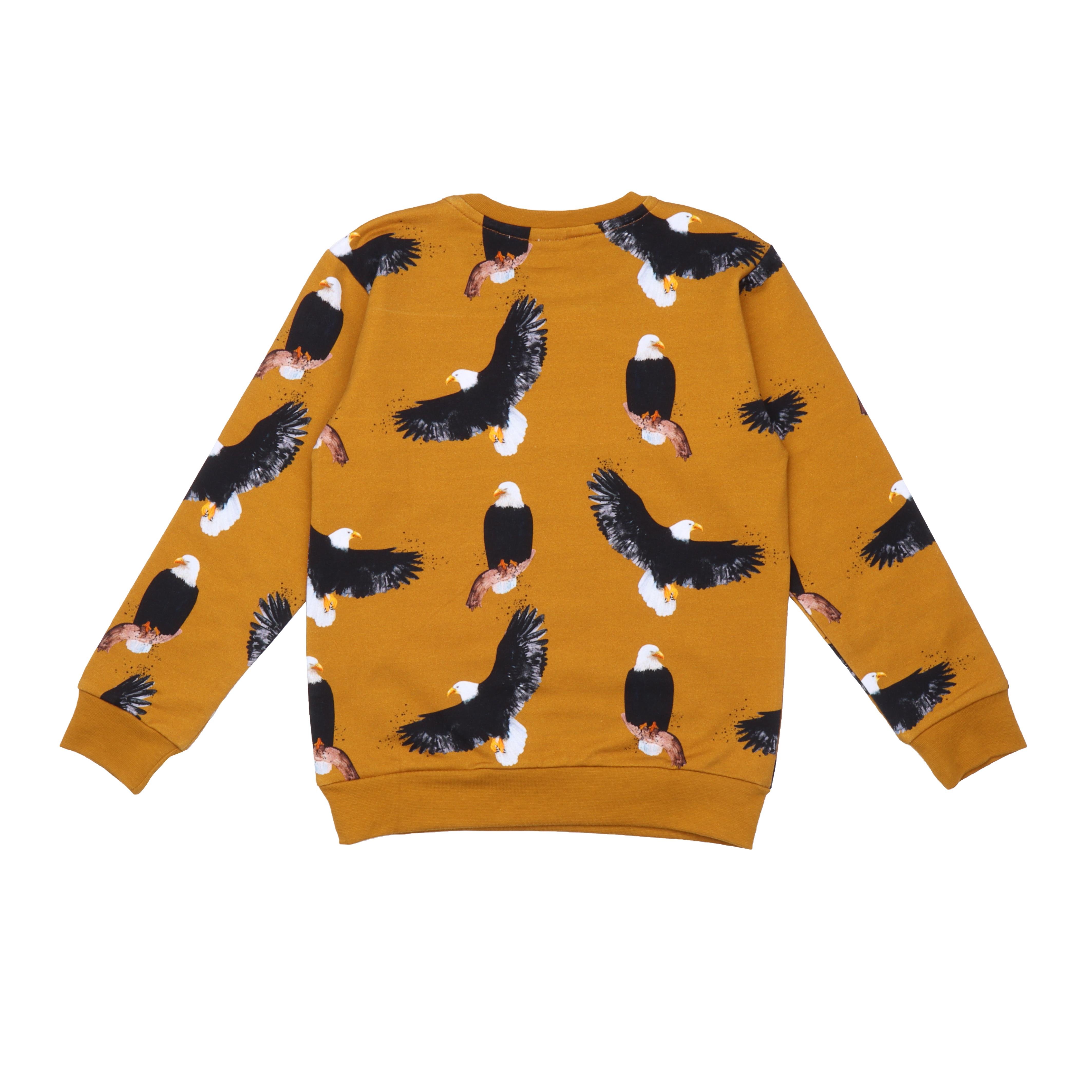 WalkiddySweatshirtKartal Desenli Organik Bebek Sweatshirt