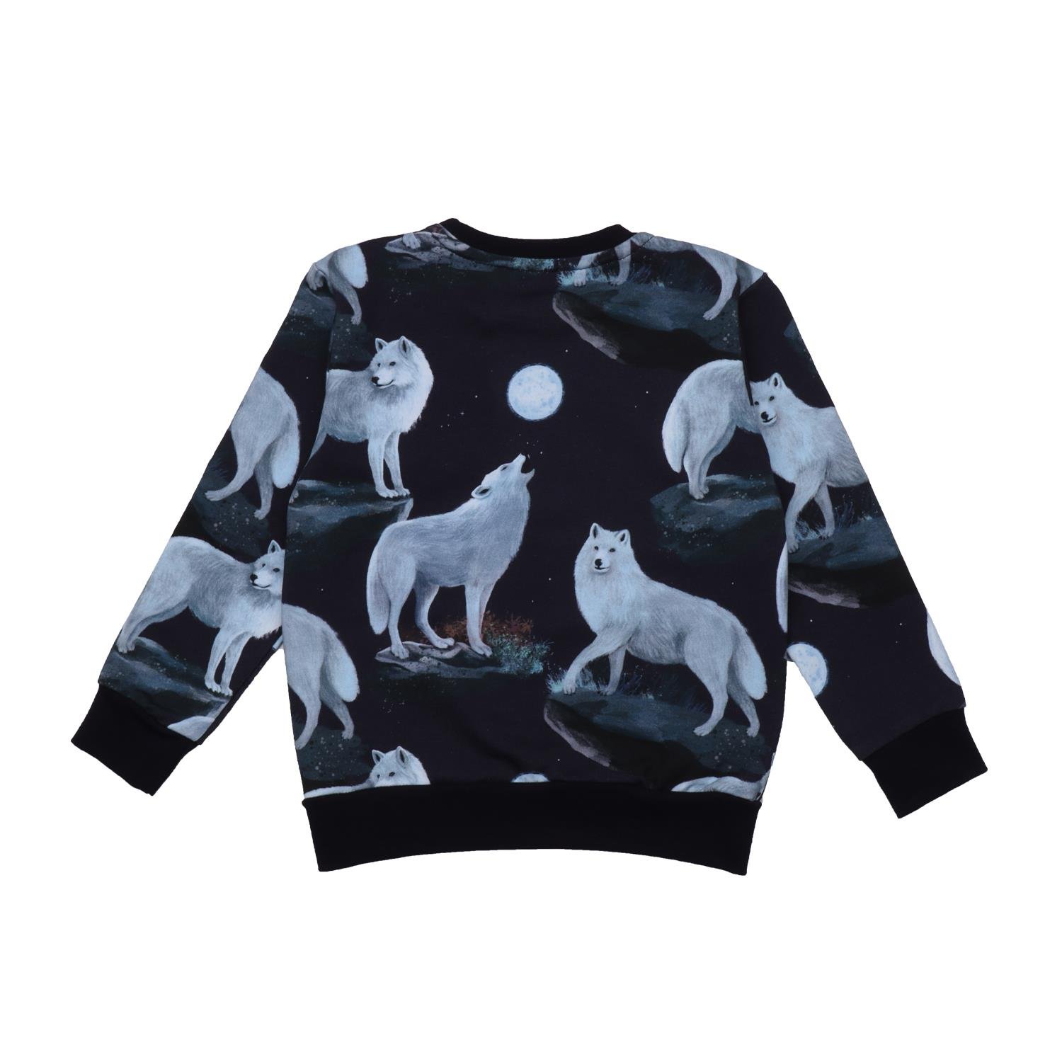 WalkiddySweatshirtKurt Desenli Organik Bebek Sweatshirt