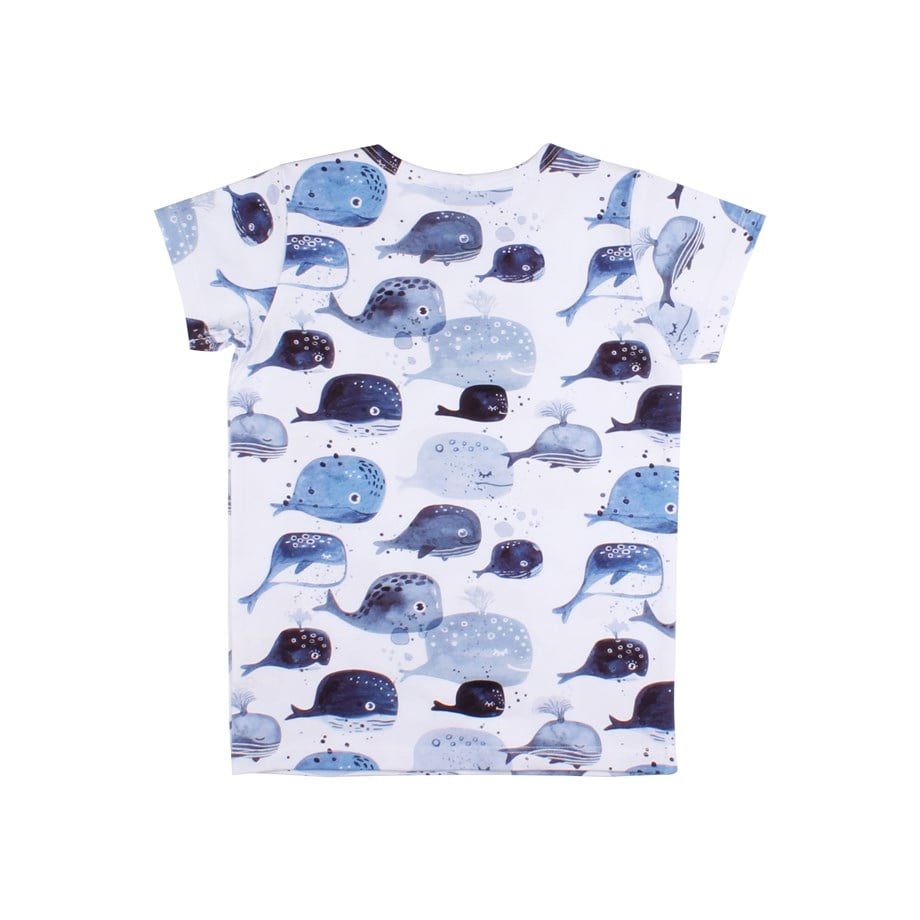 WalkiddyT-ShirtBaby Whale Balina Desenli Organik Supreme T-shirt