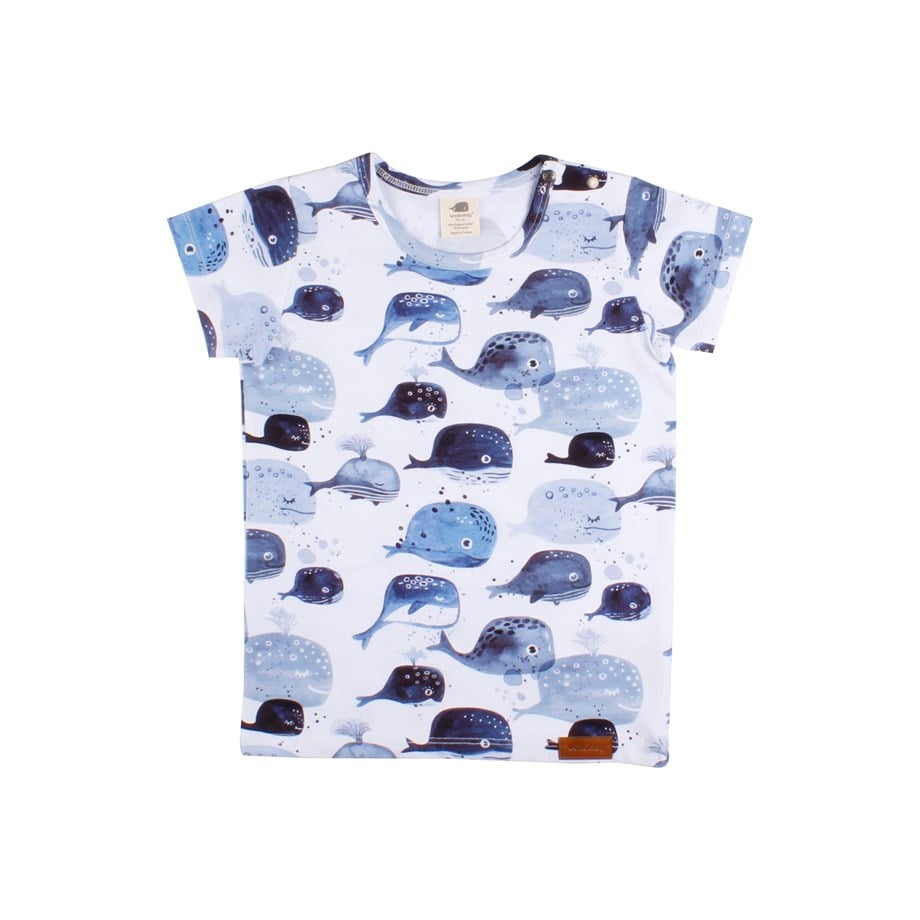 WalkiddyT-ShirtBaby Whale Balina Desenli Organik Supreme T-shirt
