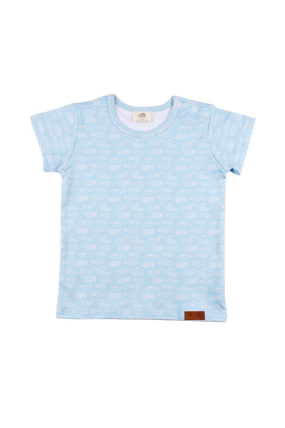 WalkiddyT-ShirtKüçük Balık Desenli Organik Tshirt