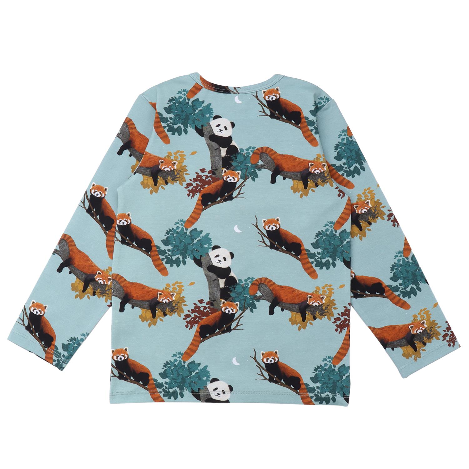 WalkiddyT-ShirtPanda Desenli Organik Uzun Kollu Çocuk Tişört