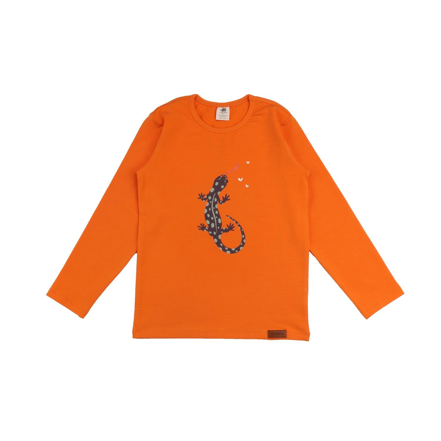 WalkiddyT-ShirtSemender Baskılı Uzun Kollu Organik Çocuk Tişört