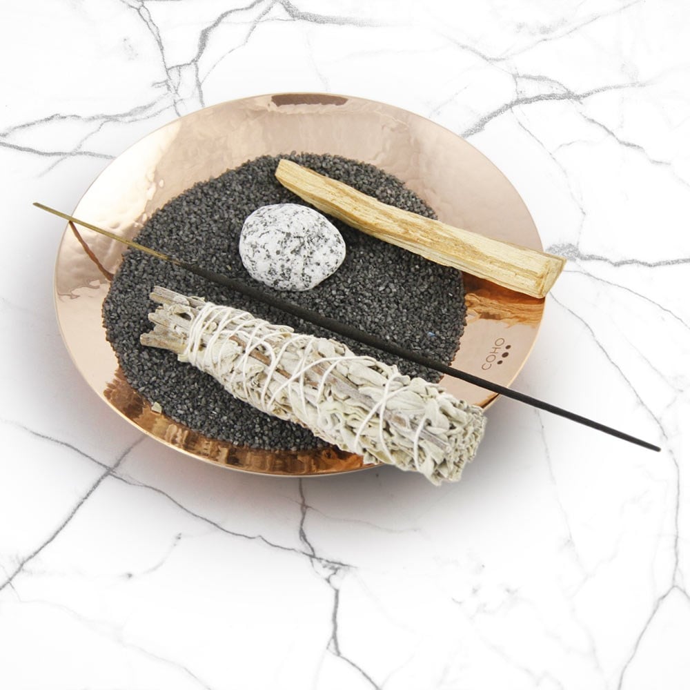 Coho Artisan Prana Dövme Bakır Tütsü Kasesi