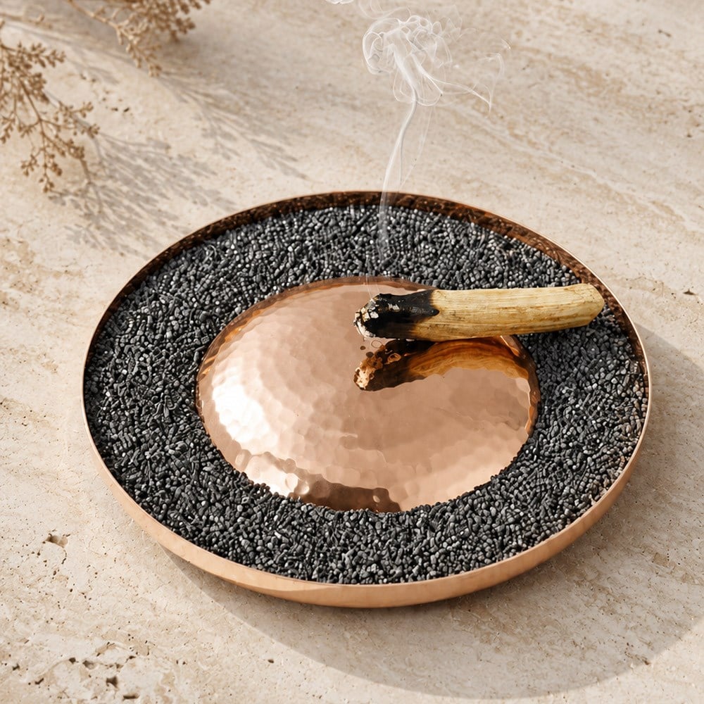Coho Box Artisan Göbeklitepe Bakır Tütsülük & 3 Palo Santo & Adaçayı Hediye Seti