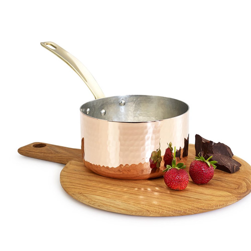 Coho Elegant Bakır Dövme Sos Tenceresi 14 cm
