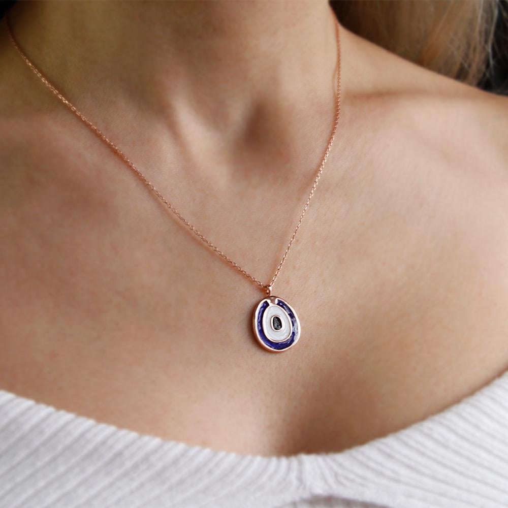 Coho Silver Astra Eye El Yapımı Gümüş Nazar Kolye